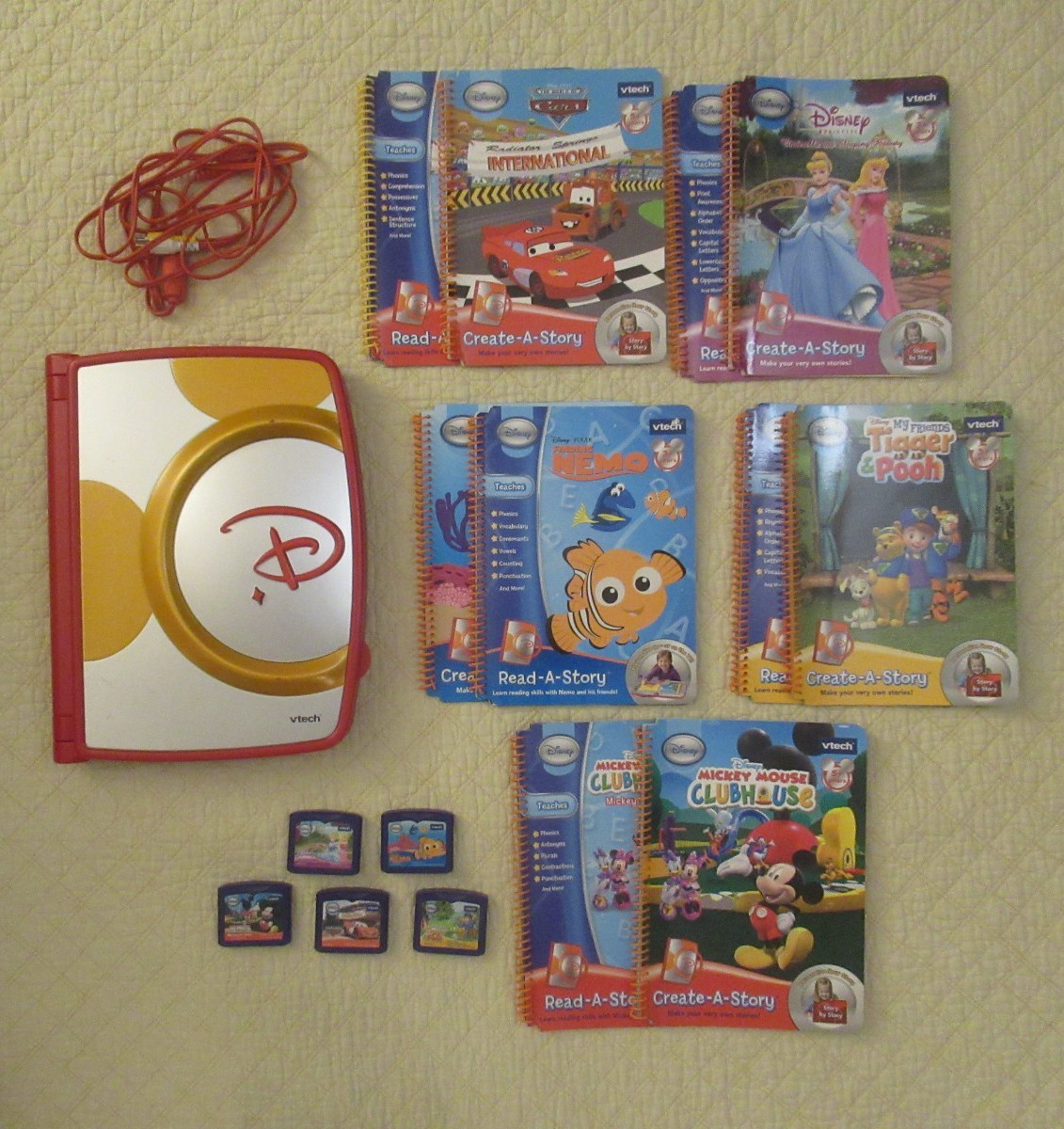Disney VTech Create-A-Story Collection (Tested & Works!)