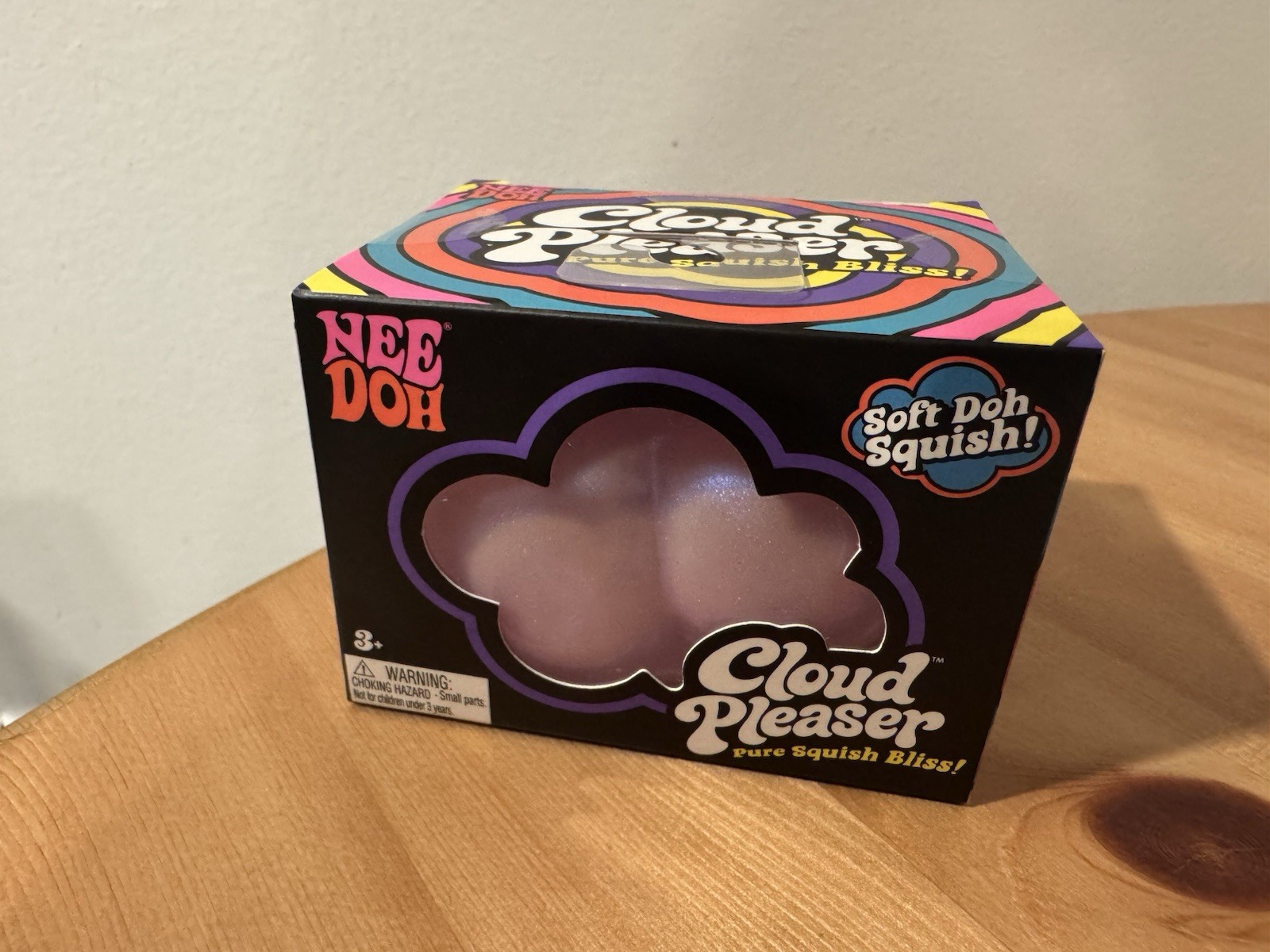 Brand New Sealed Schylling Nee Doh Cloud Pleaser Squishy Purple 100% Authentic