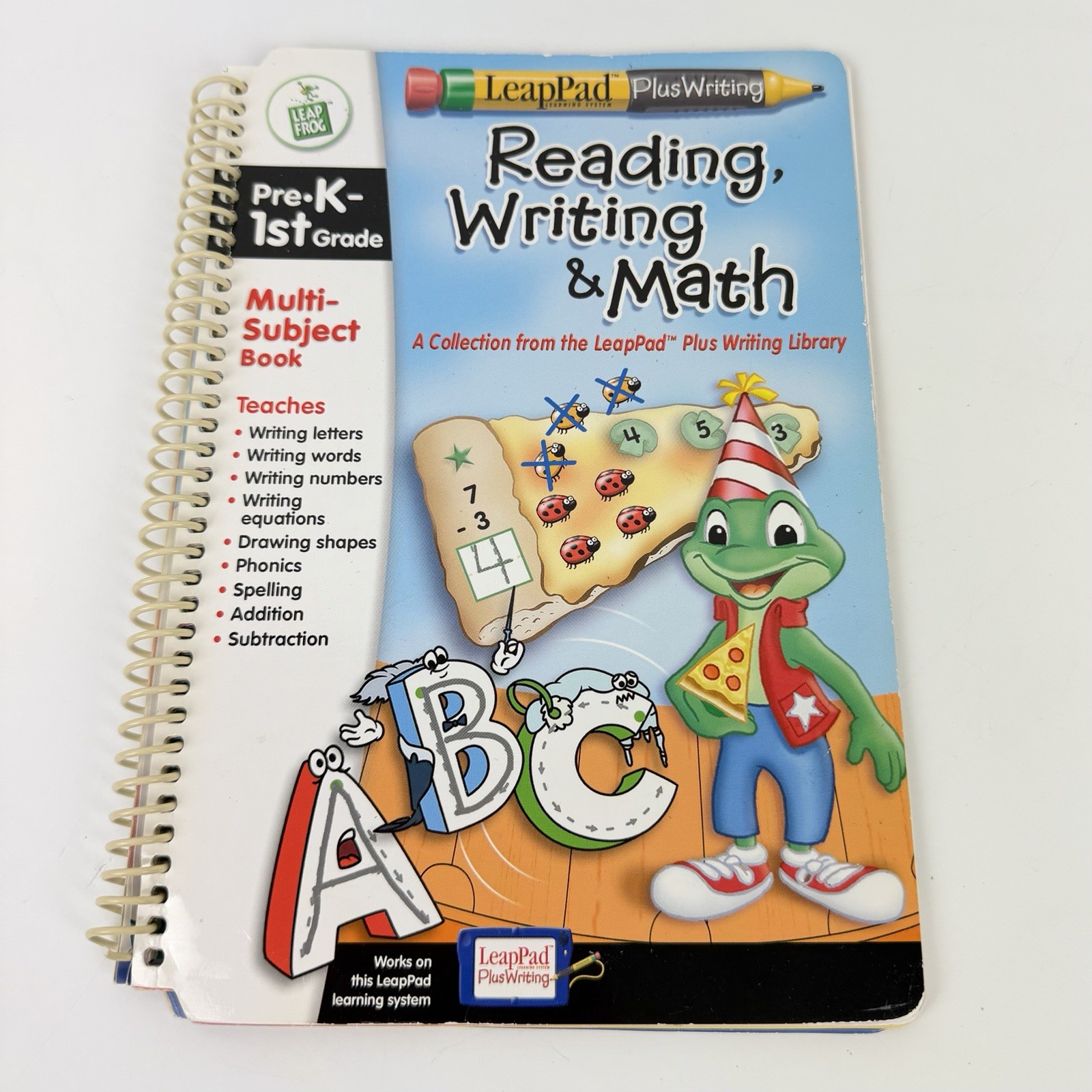 Leapfrog LeapPad Plus Writing Learning System + Reading Writing Math Game Book