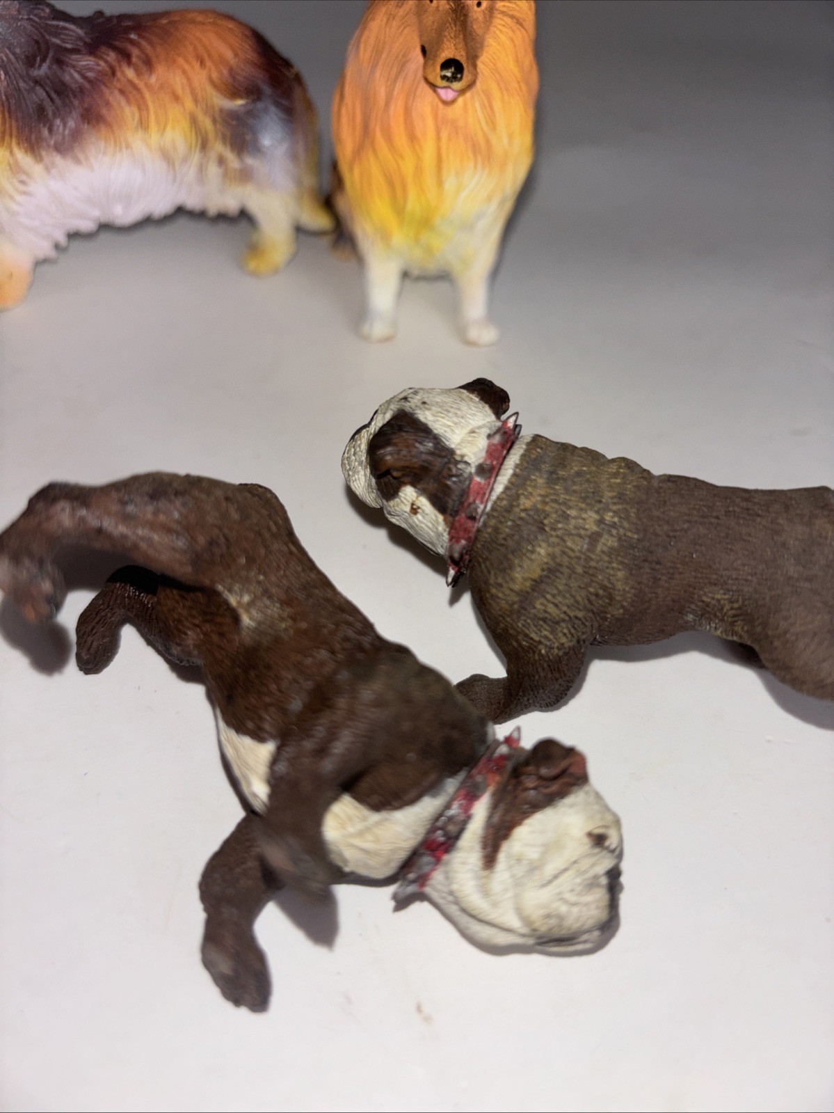 Collie Dog 3″ Wild Animal Educational Toy Figures X 2
