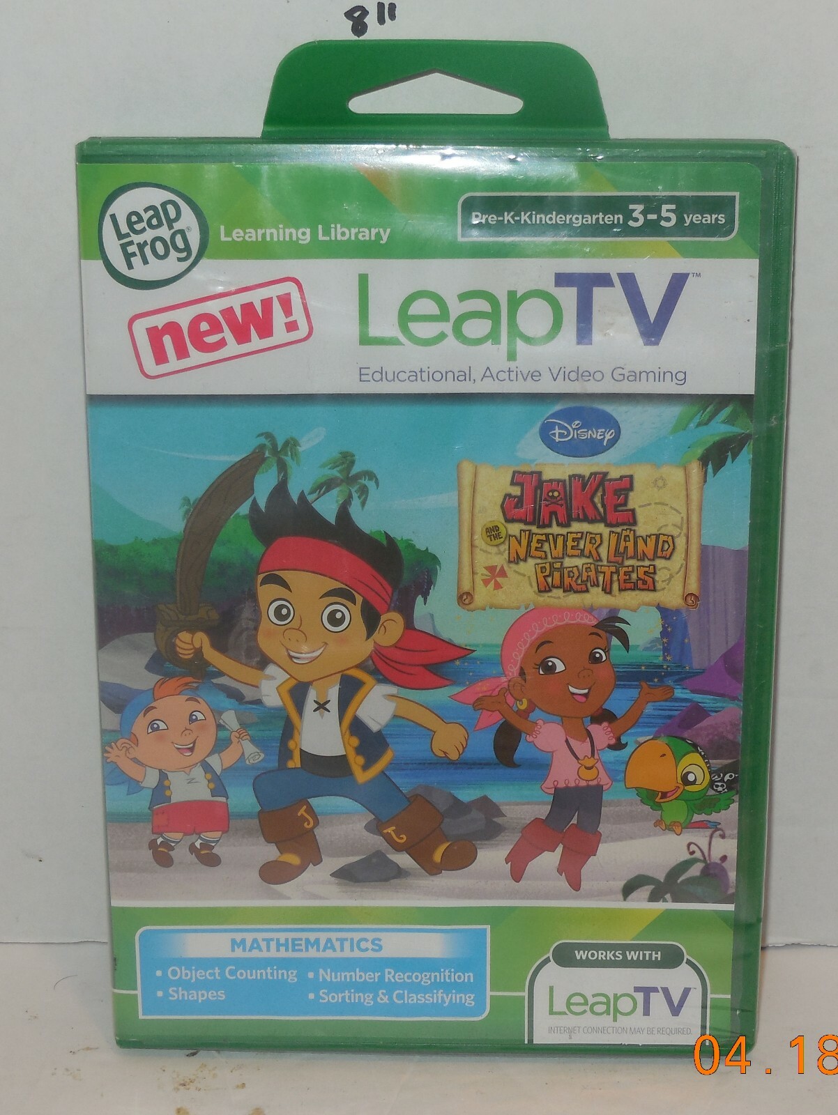 LeapFrog LeapTV Leap TV Marvel Jake & the Neverland Pirates Game Educational