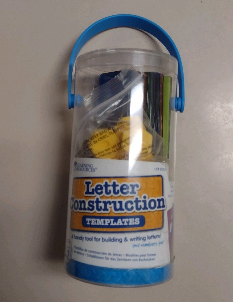 Letter Construction Templates Learning Resources 12 PCS Ages 4 Plus