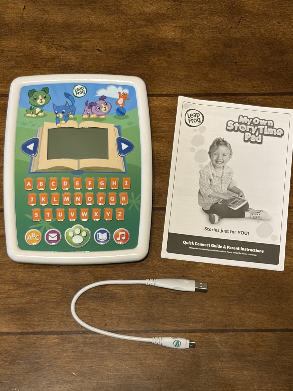 LeapFrog My Own Story Time Pad Learning Tablet Scout Tested w/ Manual