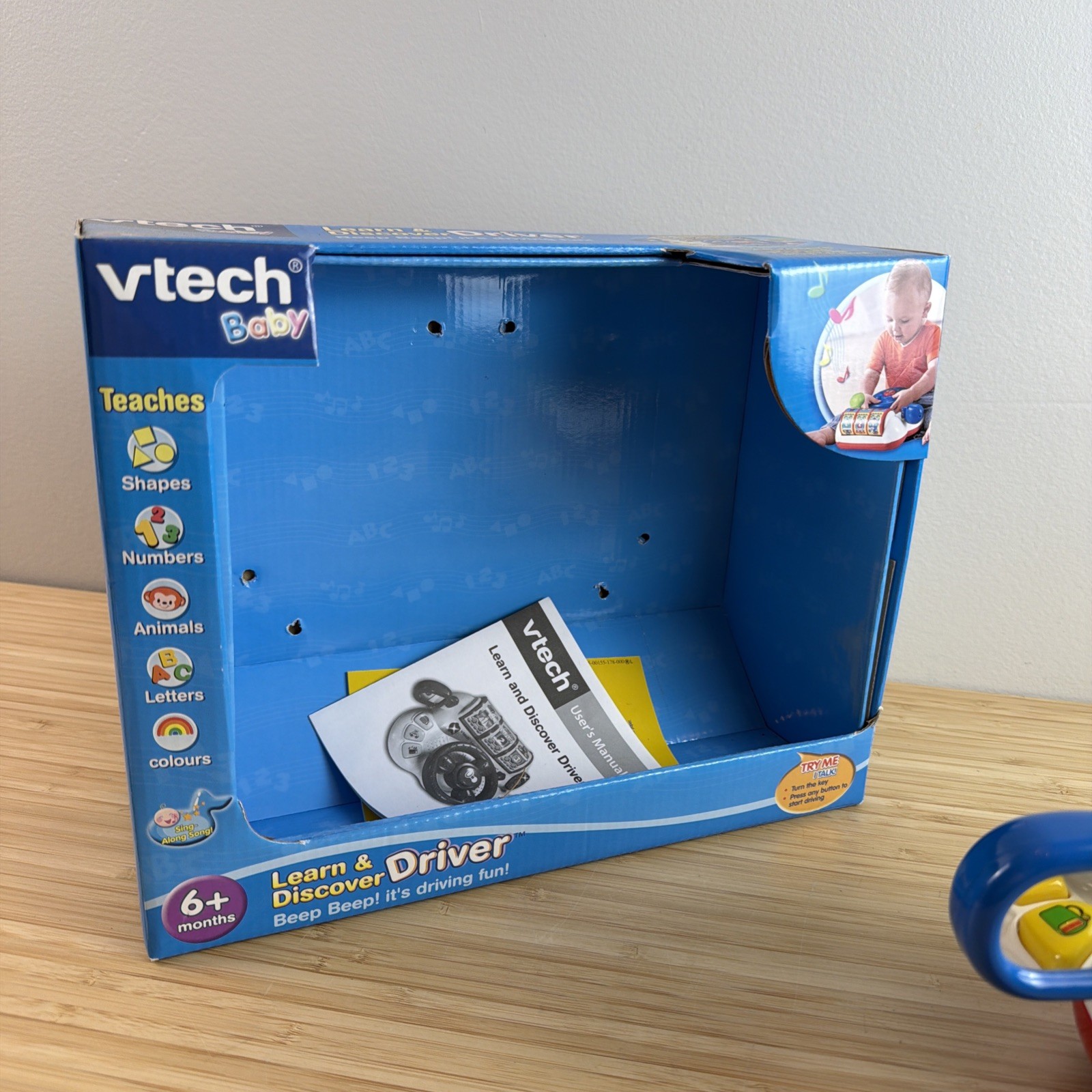 Vintage VTech Learn & Discover Driver Toy Educational Lights Sounds Work Tested!