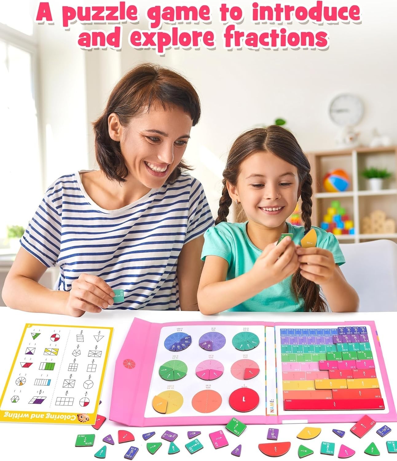 Magnetic Fraction Tiles and Circles Set for Visual Learning in Elementary School