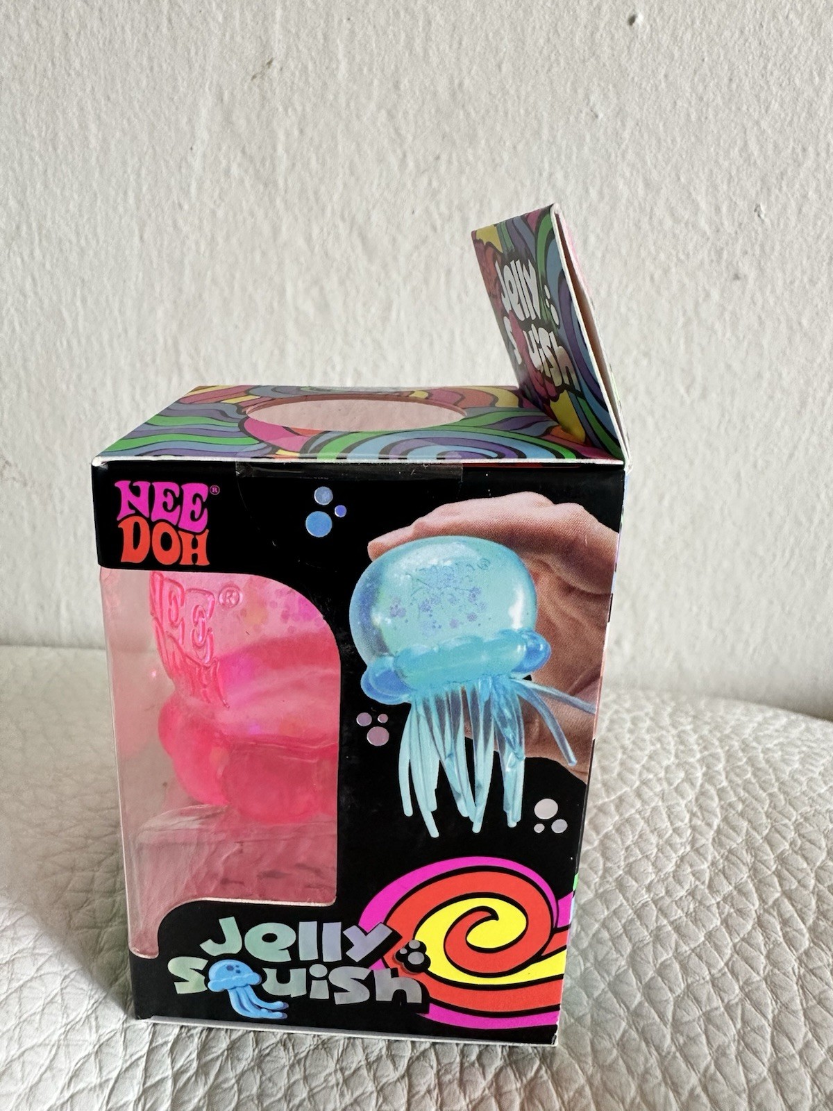 Schylling NeeDoh Jelly Squish Jellyfish Tactile Squeeze Toy Pink NEW