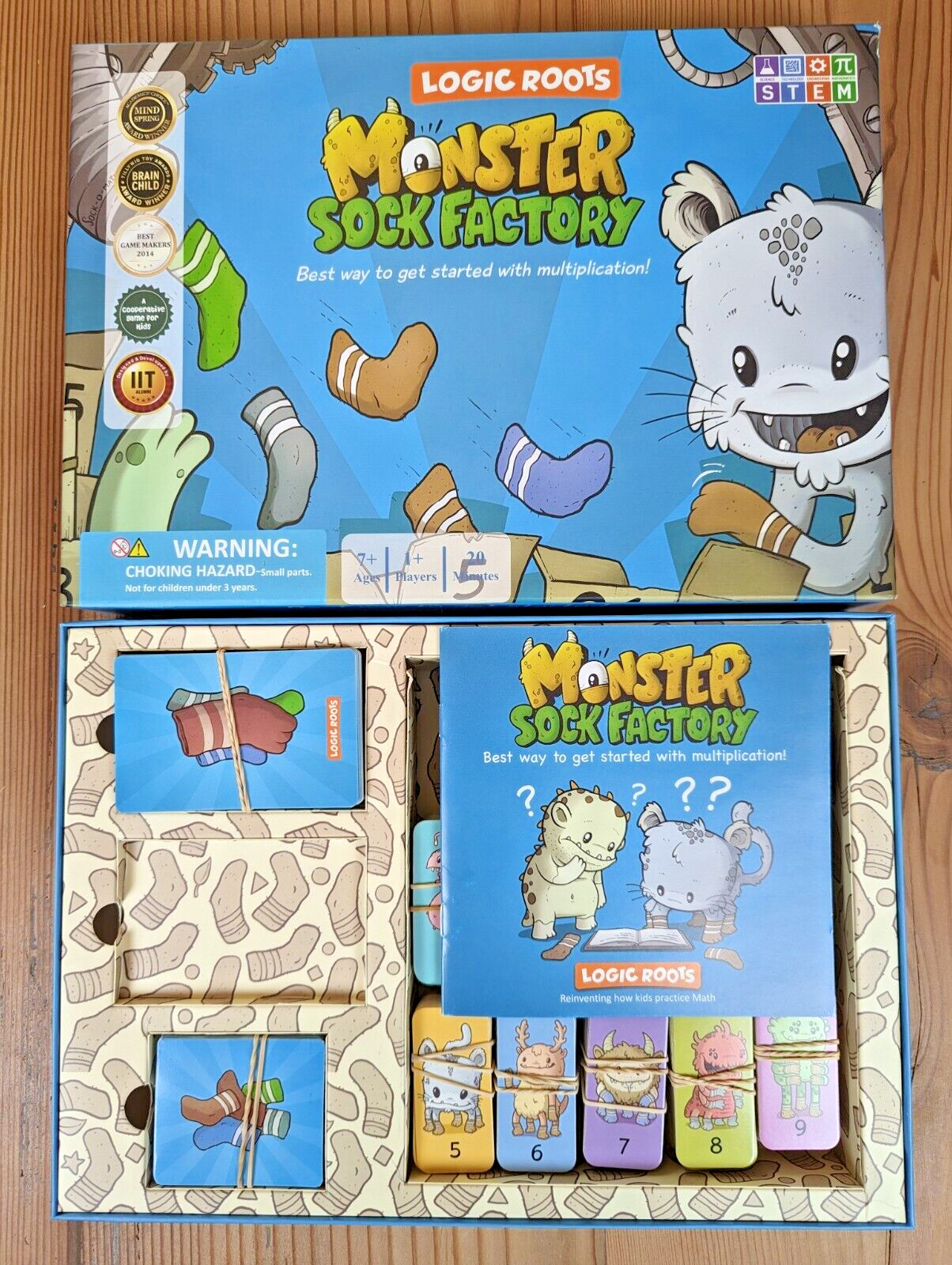 Logic Roots Monster Sock Factory Multiplication Game Social Math Practice STEM