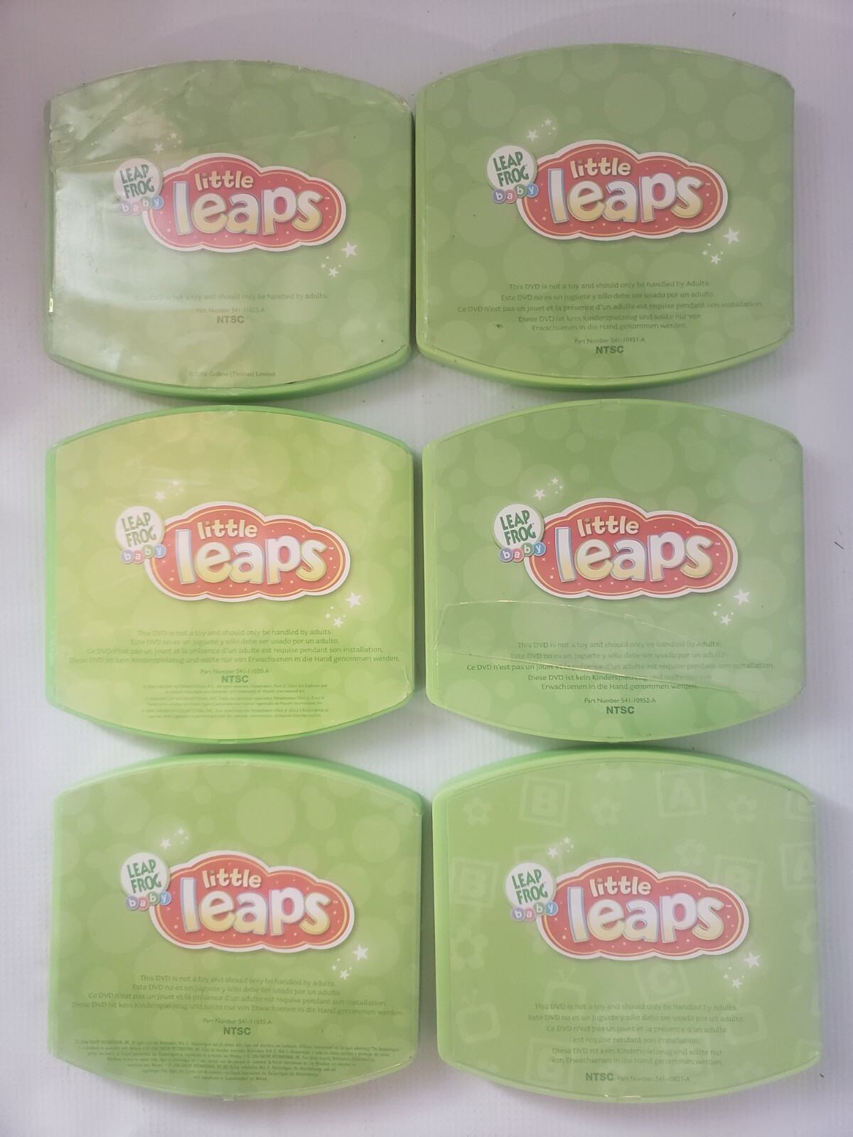 Leapfrog Baby Little Leaps for Learning System Lot of 6 DVD’s Leap Frog Toddler