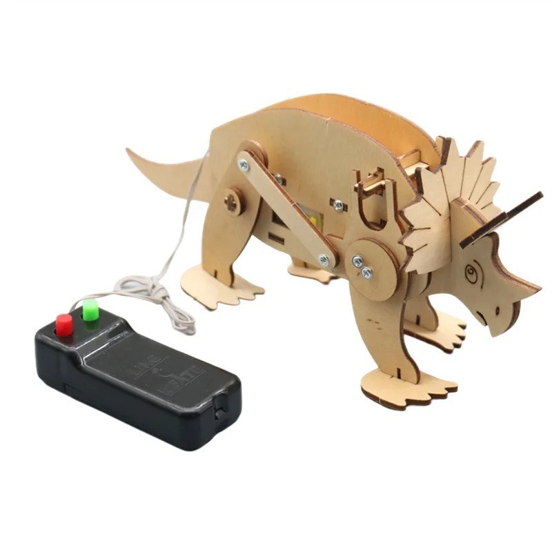 DIY STEM Dinosaur Model Kit | Educational Science Toy, Wood Puzzle Game for Kids