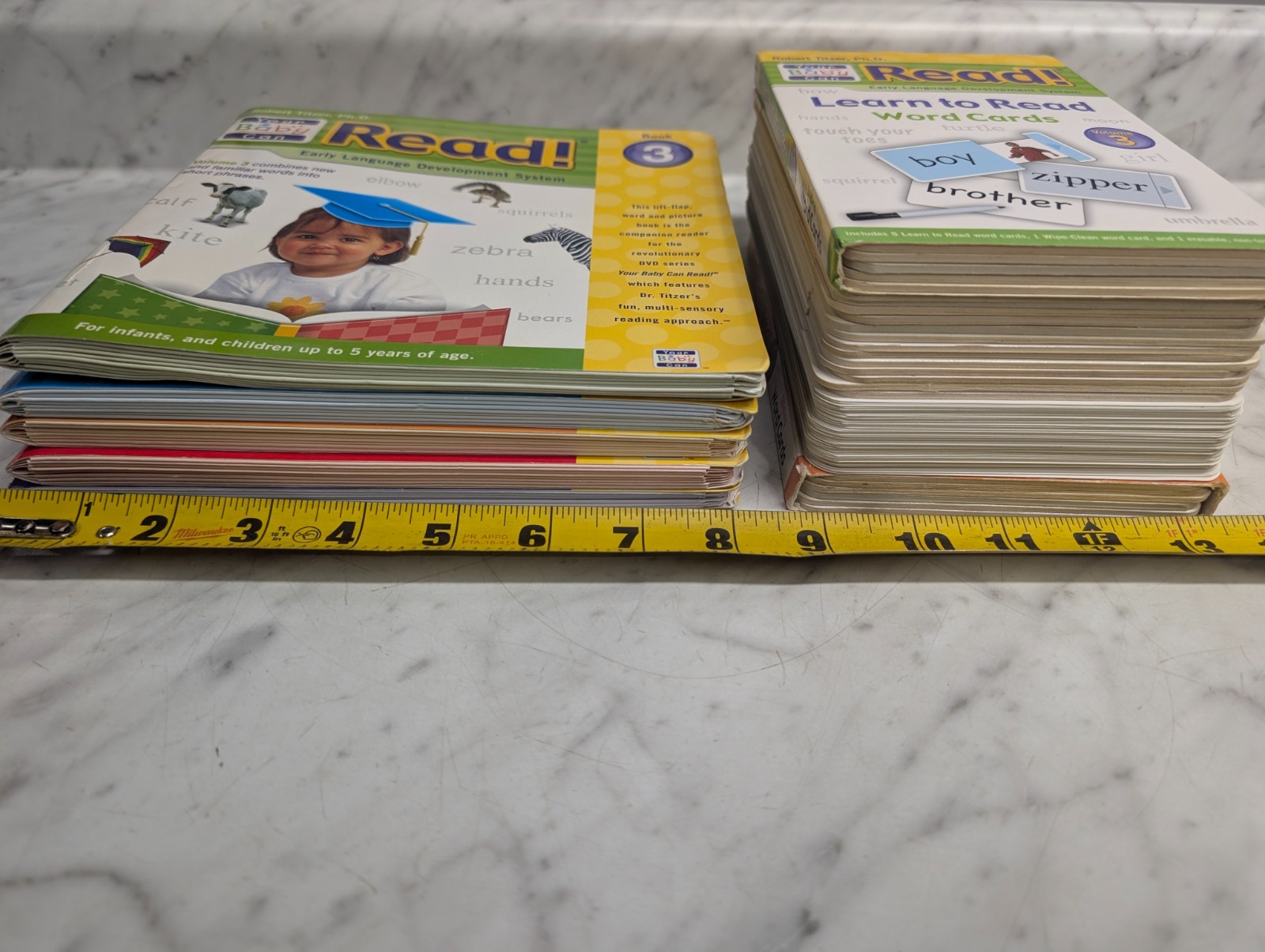Your Baby Can Read Early Language Development System Books & Word Cards Lot