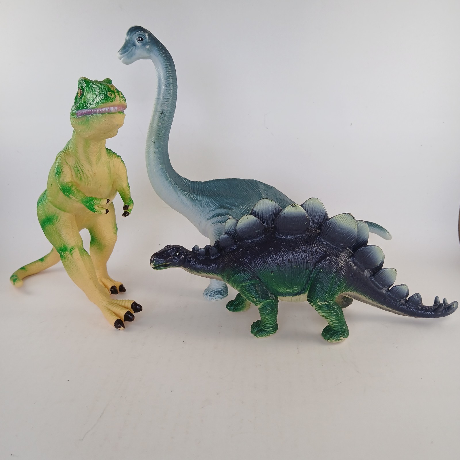 Vintage Learning Resources Jumbo Dinosaurs Lot Of 3 5”-10”
