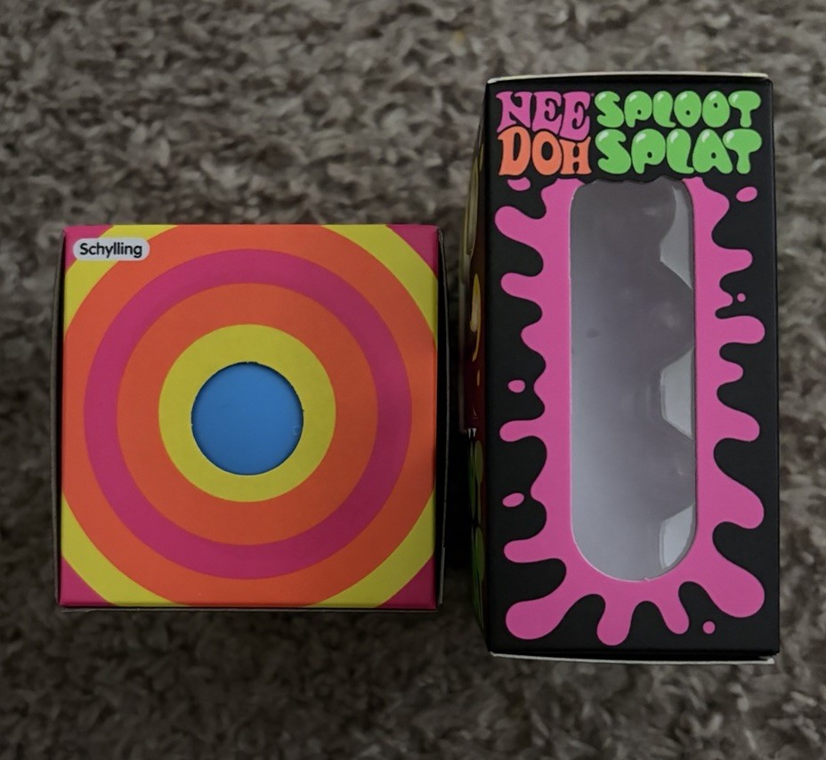 Lot Of 2x Pink NeeDoh SPLOOT SPLAT & Nee Doh Color Change Squishy Brand New