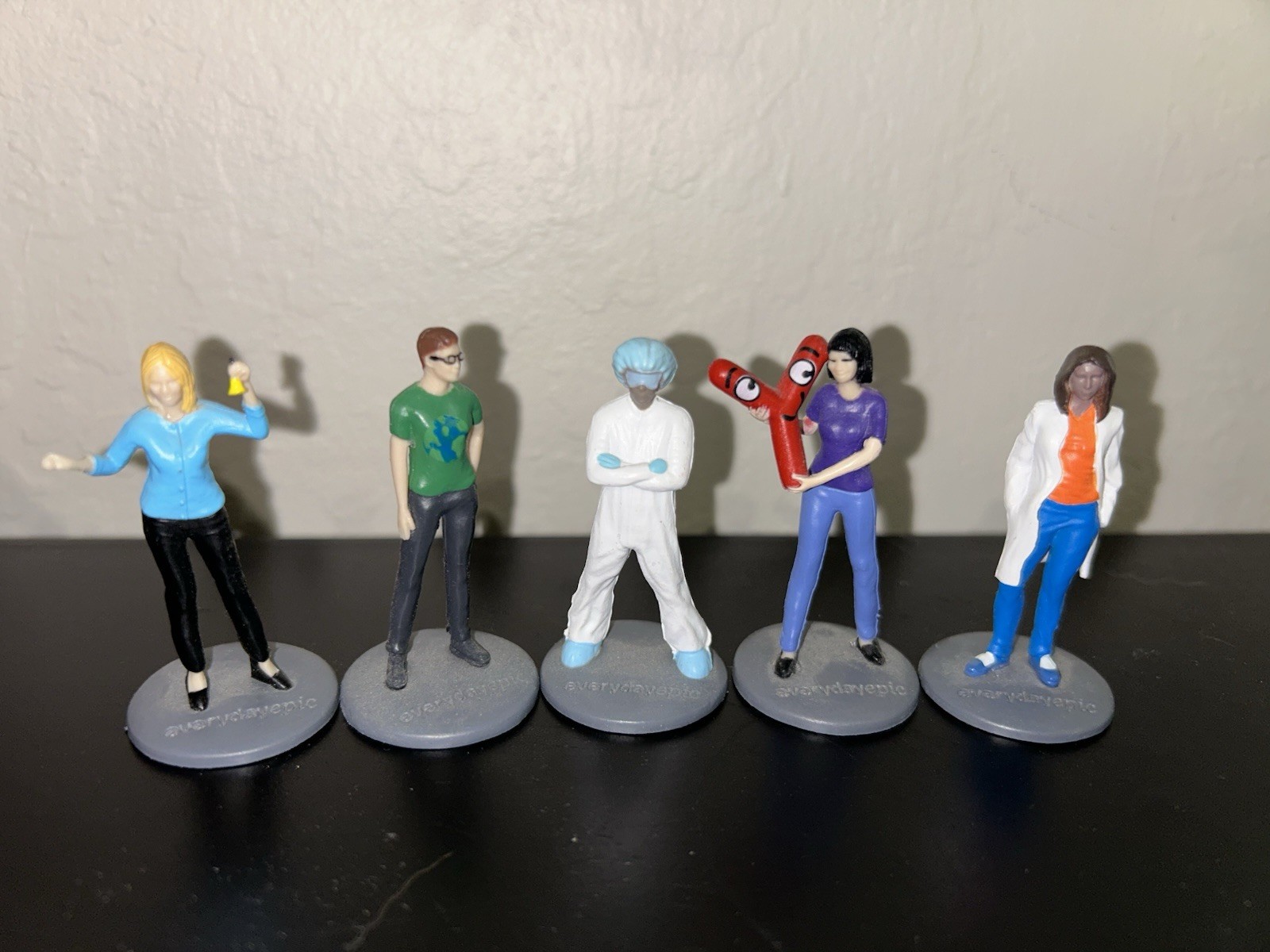 Genentech EVERYDAY EPIC Figurine Lab Tech,Antibody,Manufacturing 40th Ann 2016