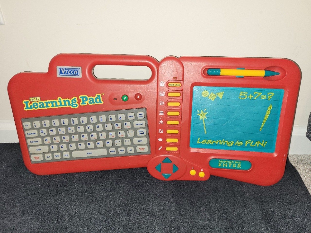 VTech The Learning Pad Toy 1990’s Vintage Electronic Plug And Play