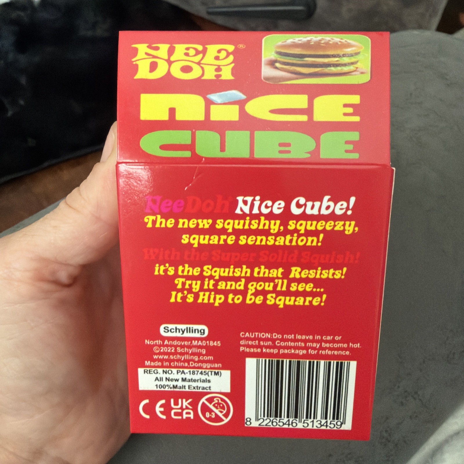 New McDonalds Burger Big Mac Squishy Toy Nee Doh Nice Cube Limited Edition