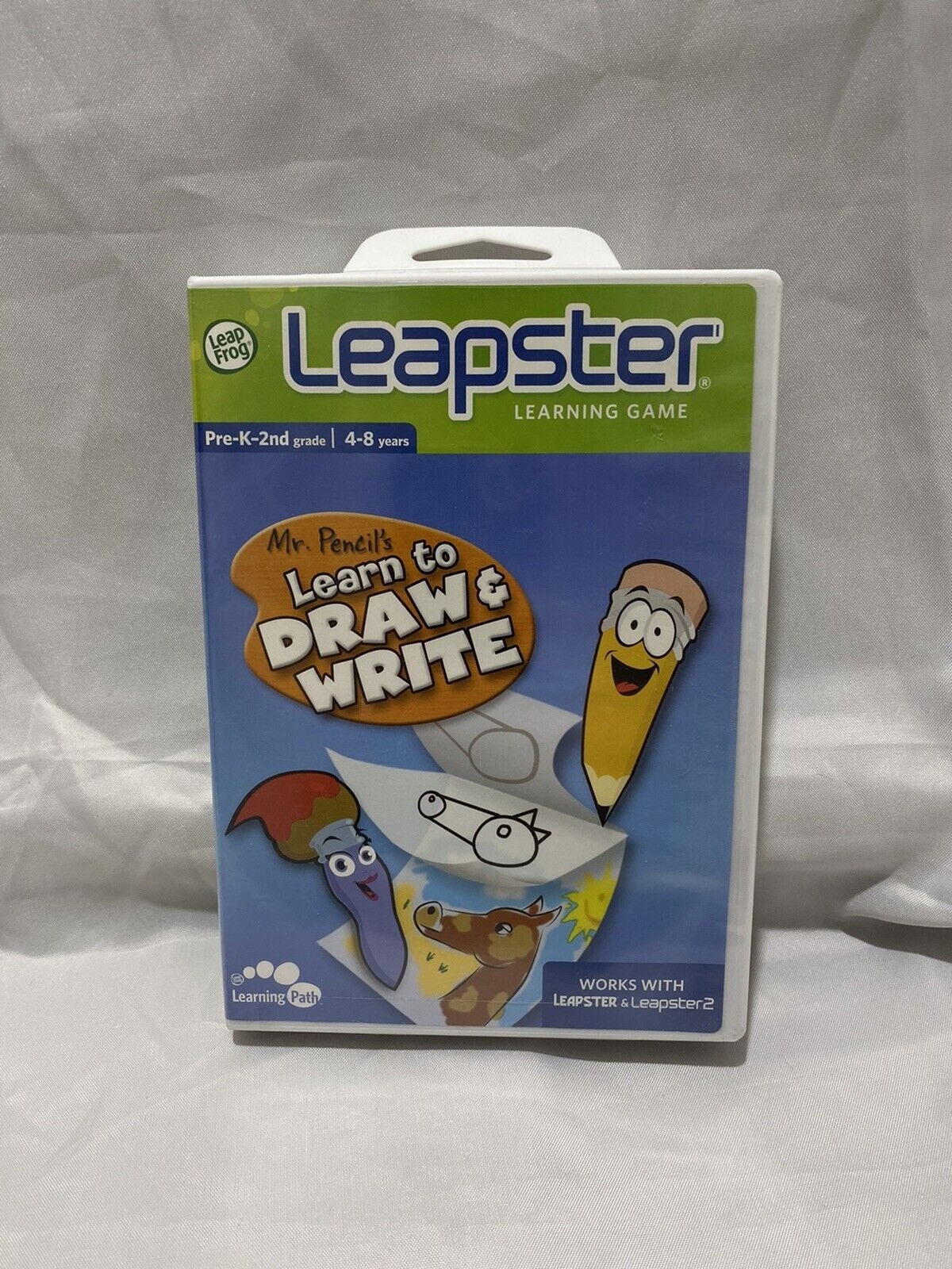 LeapFrog Leapster Game Mr Pencil Learn to Draw and Write Educational Game New