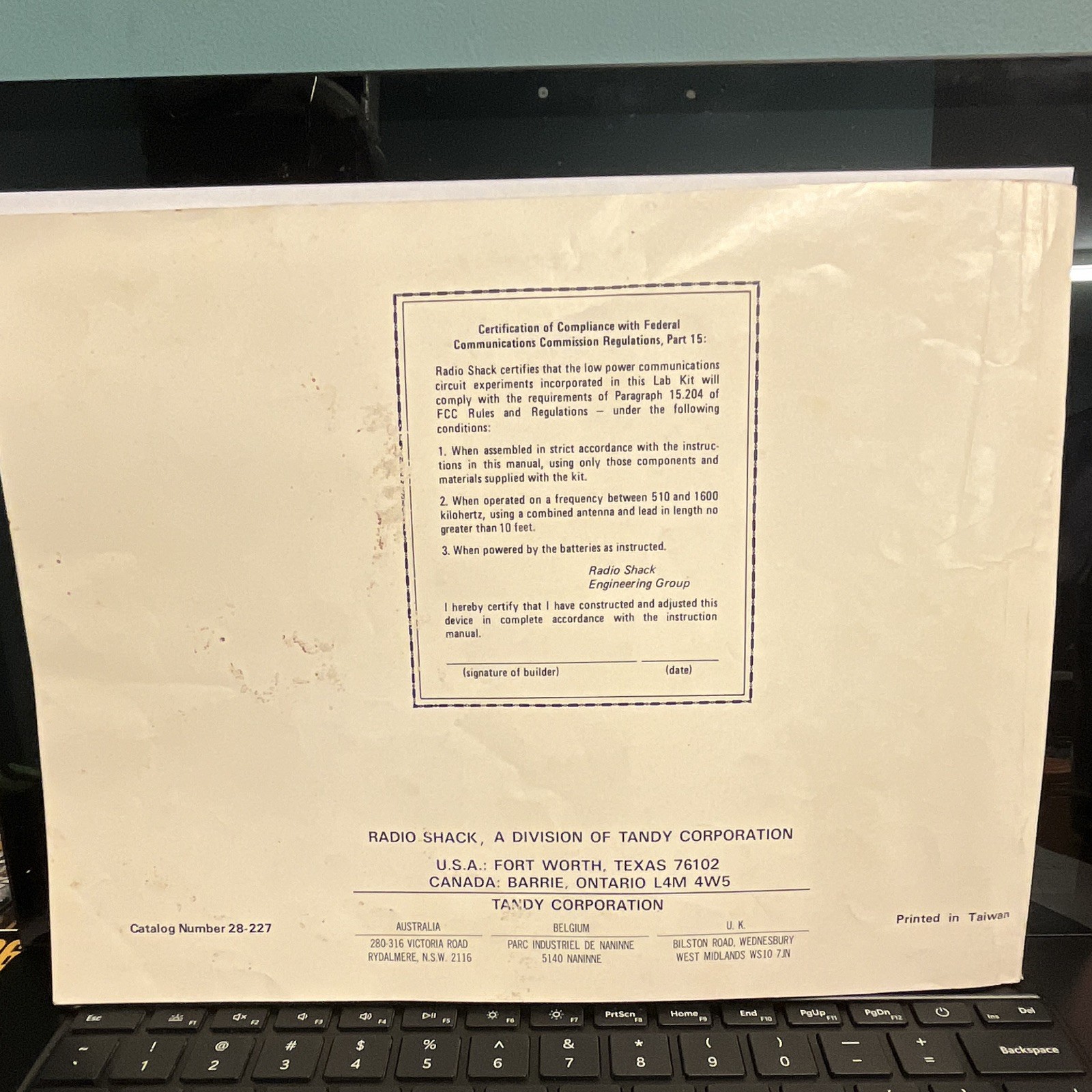 Science Fair 50-in-1 Electronic & Magnetic Project Kit Manual 28-227 1980