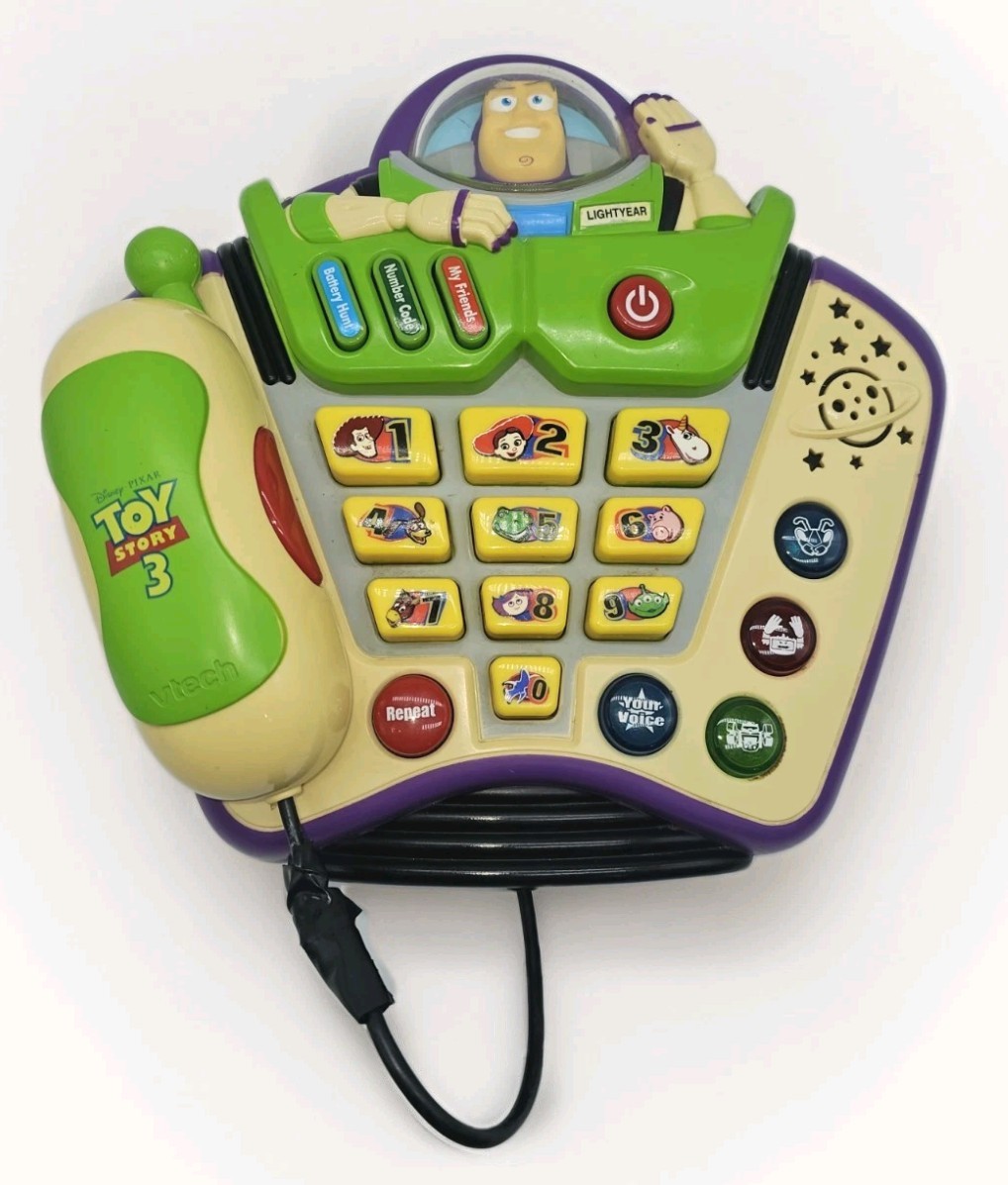 Vtech Toy Story 3 Buzz Lightyear Talk & Teach Phone – AS IS – READ DESCRIPTION