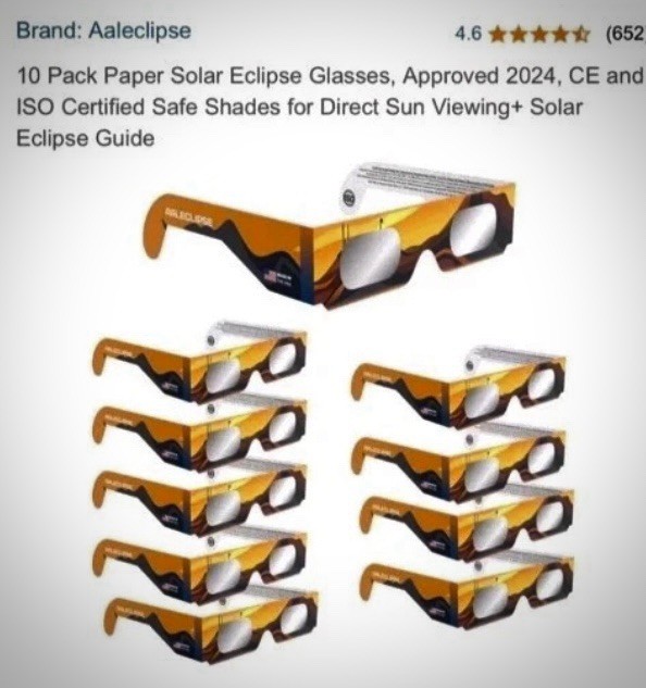Aaleclipse Glasses 1×10 Pack, 100% Filter Harmful Light