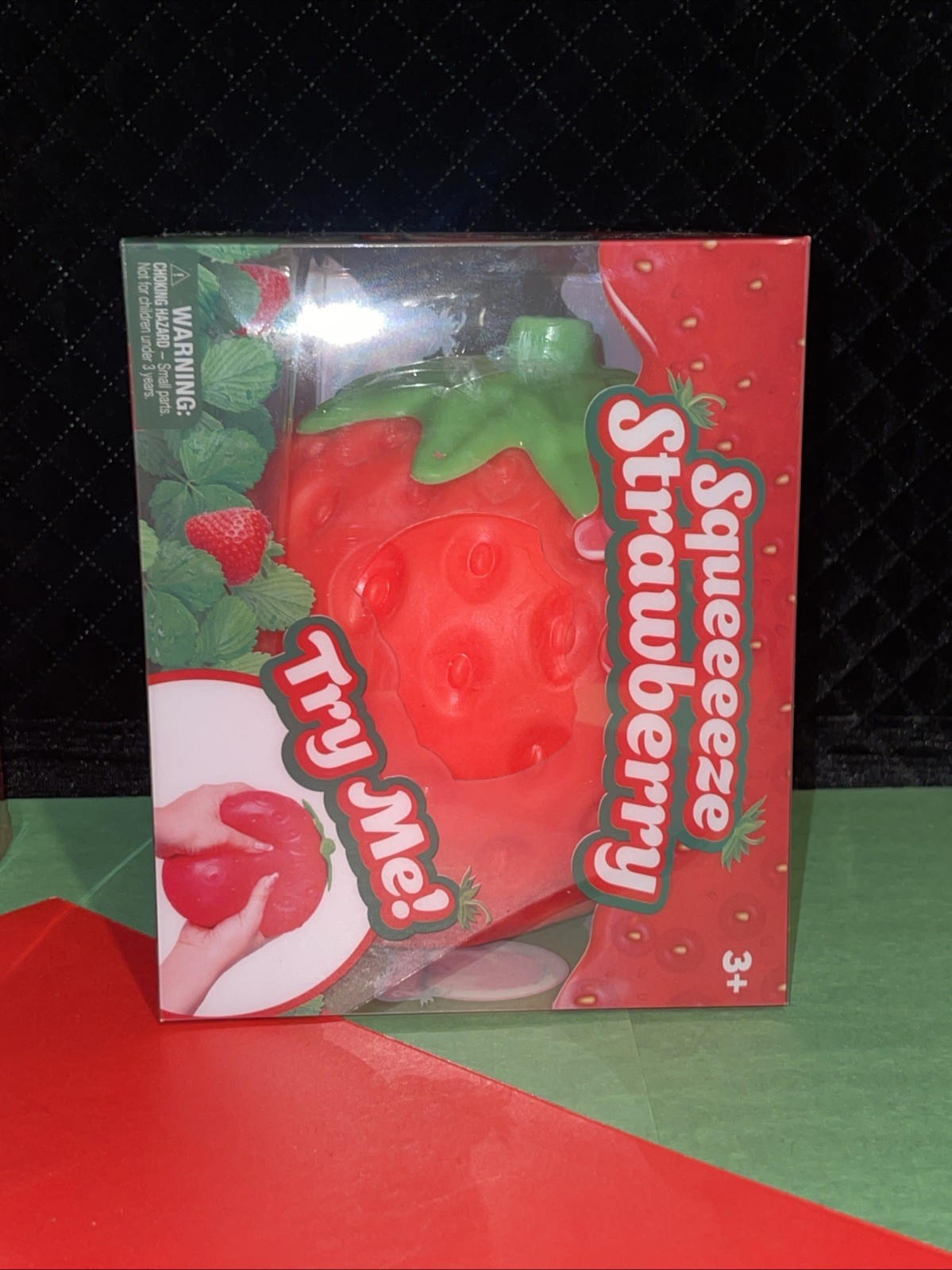 Big Squishy Squeeezy Strawberry Squishy Toy Sensory Sunny Days Lot Of 2