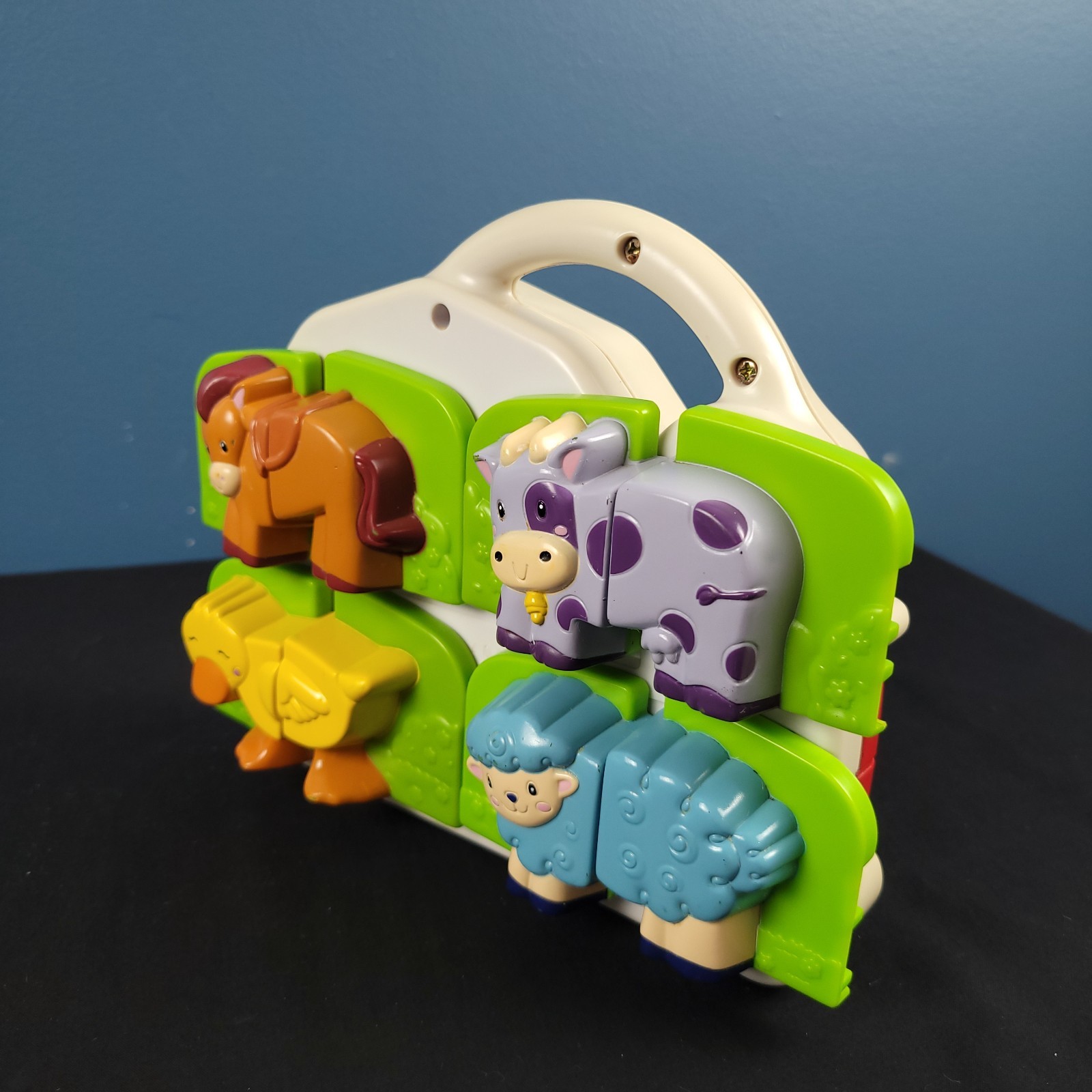 LEAPFROG Fridge Farm Magnetic Animal Set duck pig horse sheep cow COMPLETE WORKS