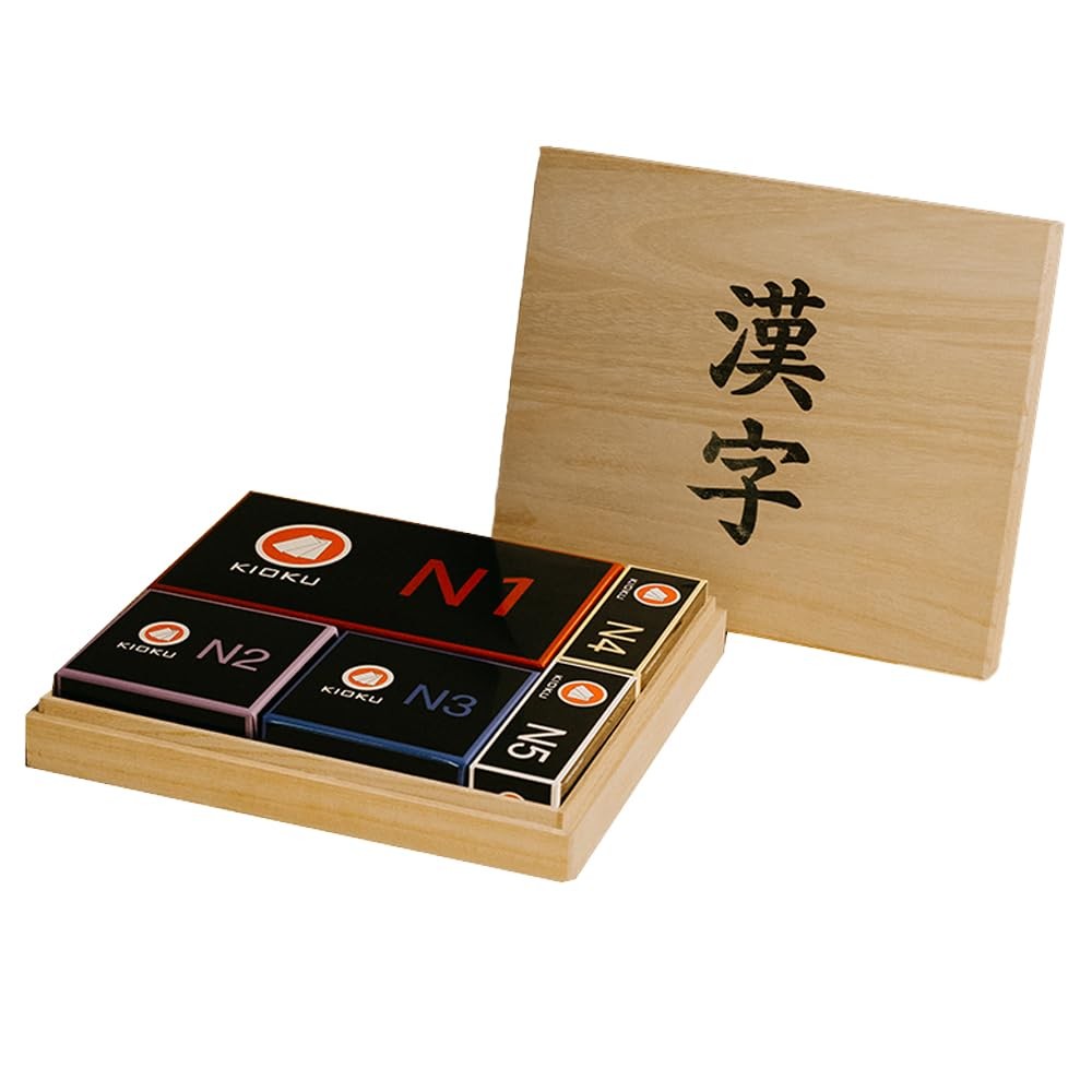 Kanji Flash Card Set JLPT N5-N1 Learn Over 2000 Kanji Characters with 4000 Vo…