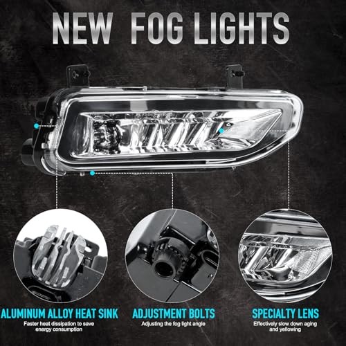 LED Fog Lights Compatible with SENTRA 2020-2022, FRONTIER 2022 Fog 008left