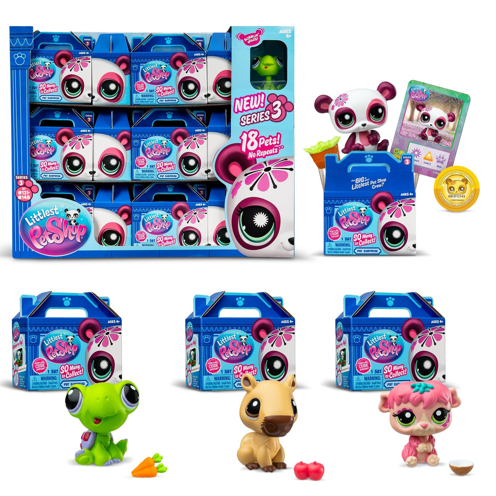 – Pet Surprise Display – Series 3 18 Pets Collector Set + 1 Bonus Pet, Gen 7 …