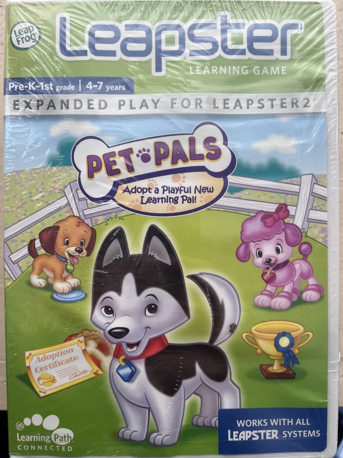 LeapFrog Leapster2 Pet Pals Learning Game Cartridge Reading/Phonics Ages 4-7