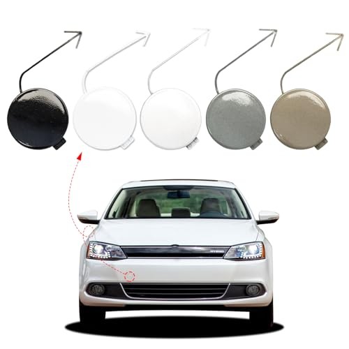 Front Bumper Tow Hook Cover Towing Eye Cap for Unpainted right passenger side