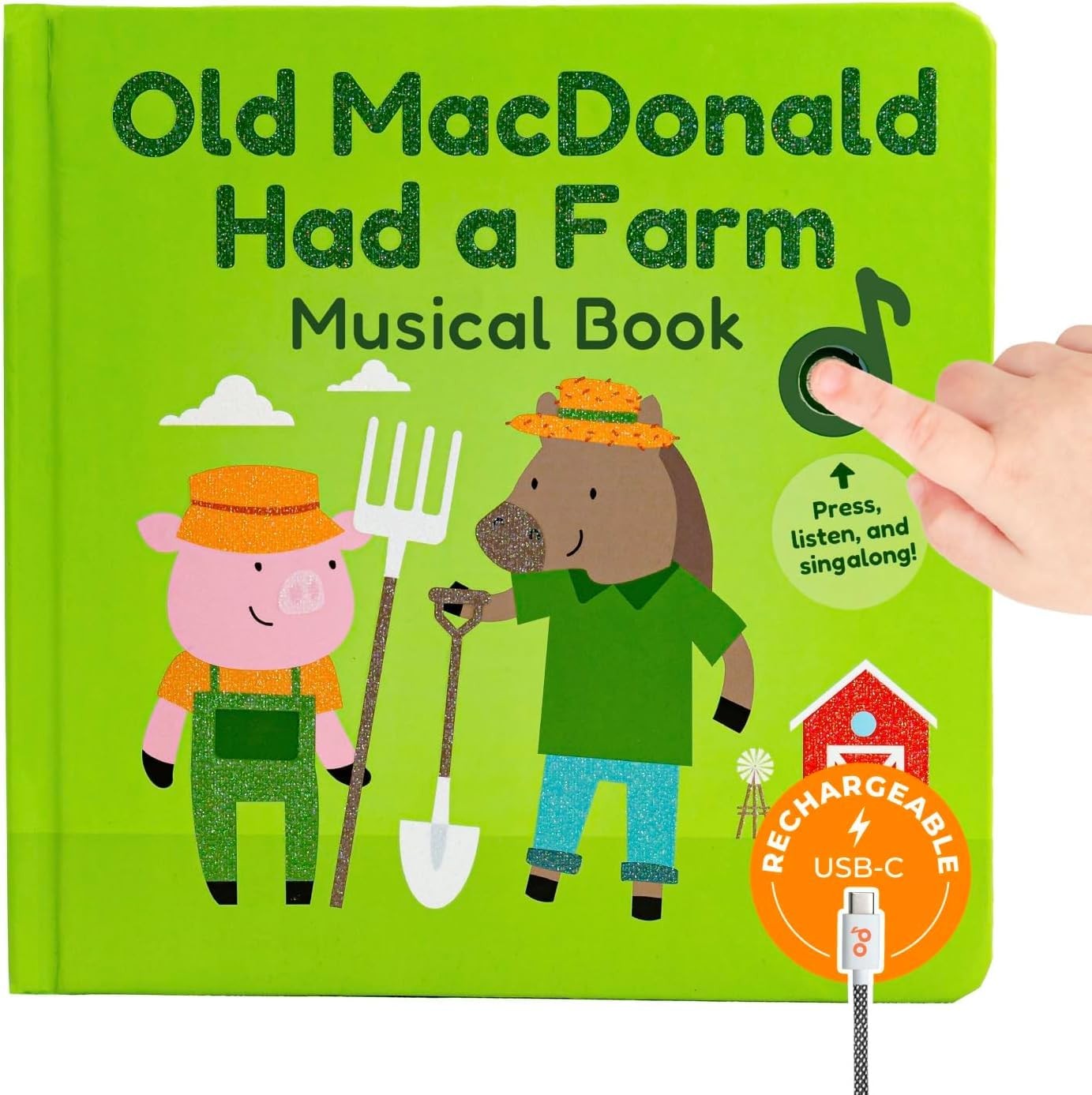 Old MacDonald Had a Farm Music Book for Toddlers 1-3 Years Old – Nursery Rhym…