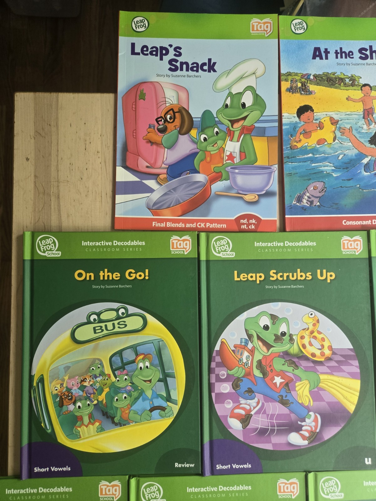 LeapFrog Tag LeapReader Book Lot 13 Short & Long Vowel Phonics Hardcover Paper