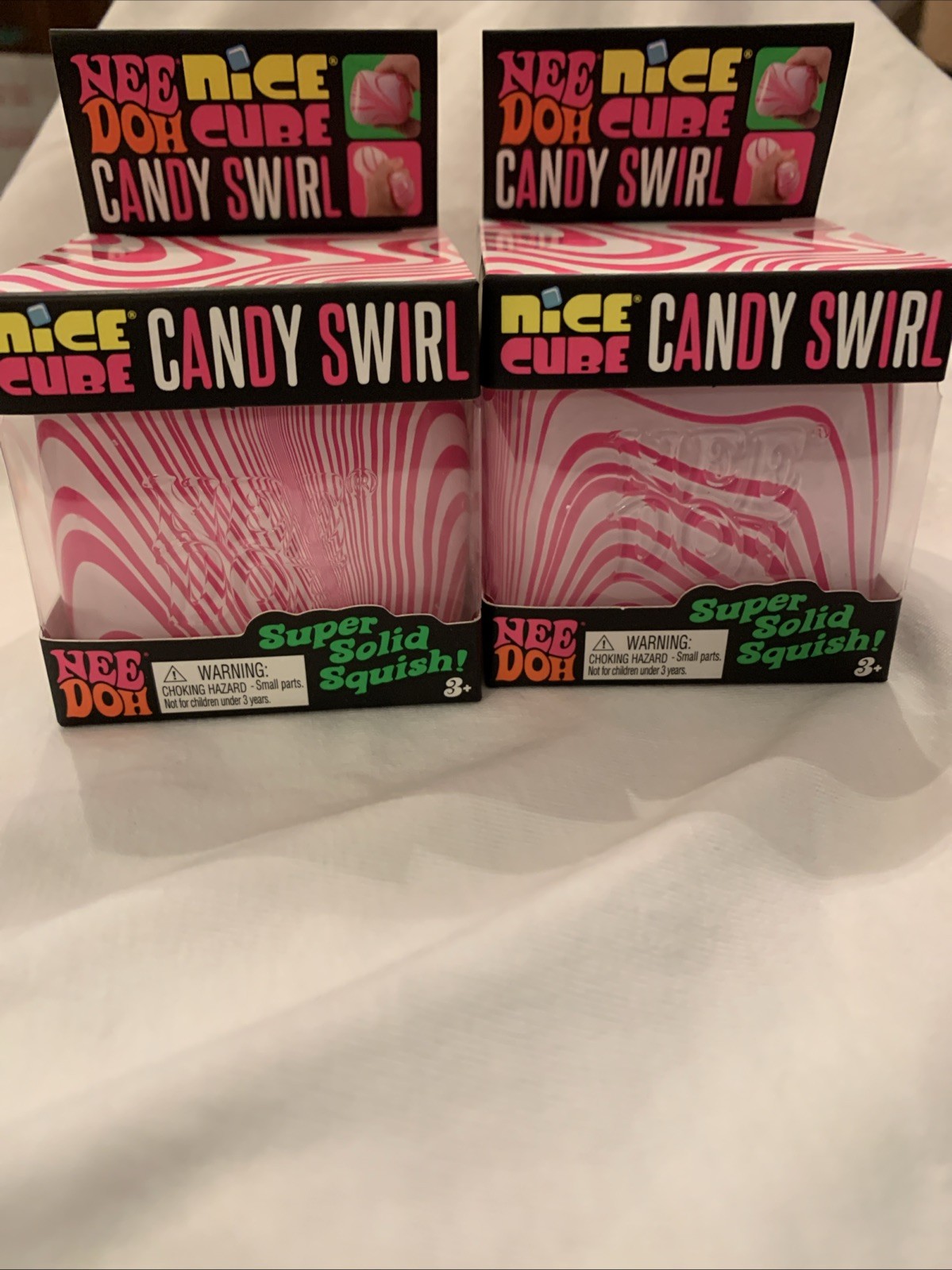 Needoh Nice Cube Candy Swirl SET of 2