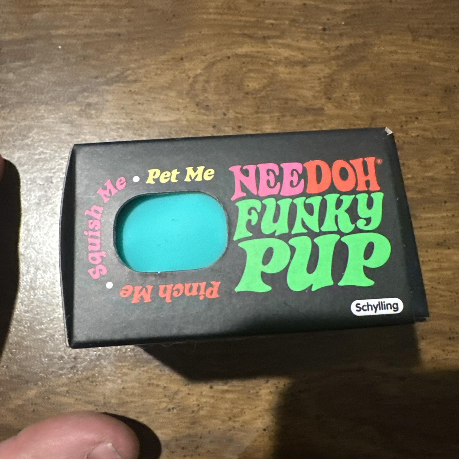 NIB Sealed Needoh Funky Pup Teal – Squishy Stress Relief Toy Schylling nee doh