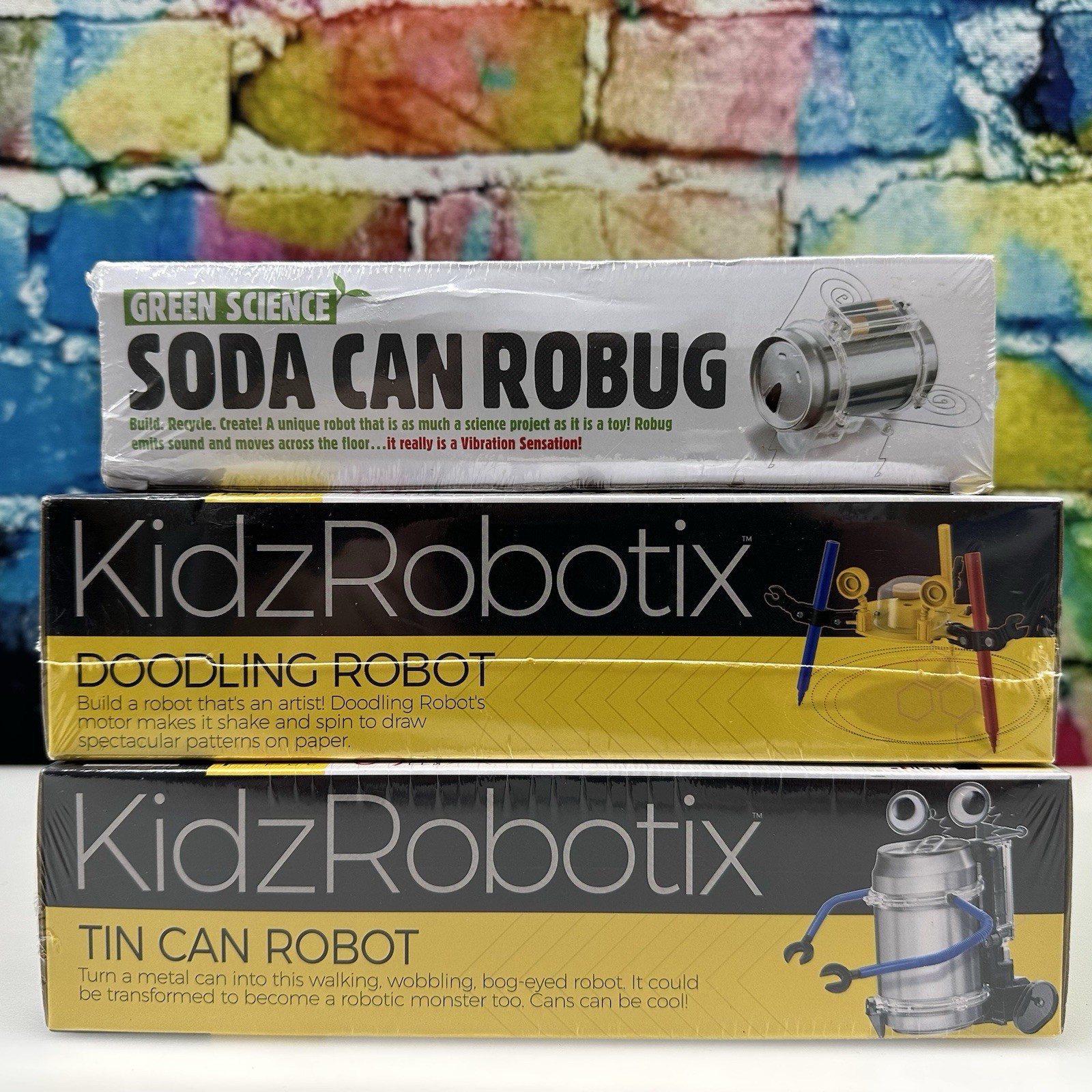 Kidz Robotix Green Science 4M STEAM Building Kits Learn Homeschool Science 3 NEW