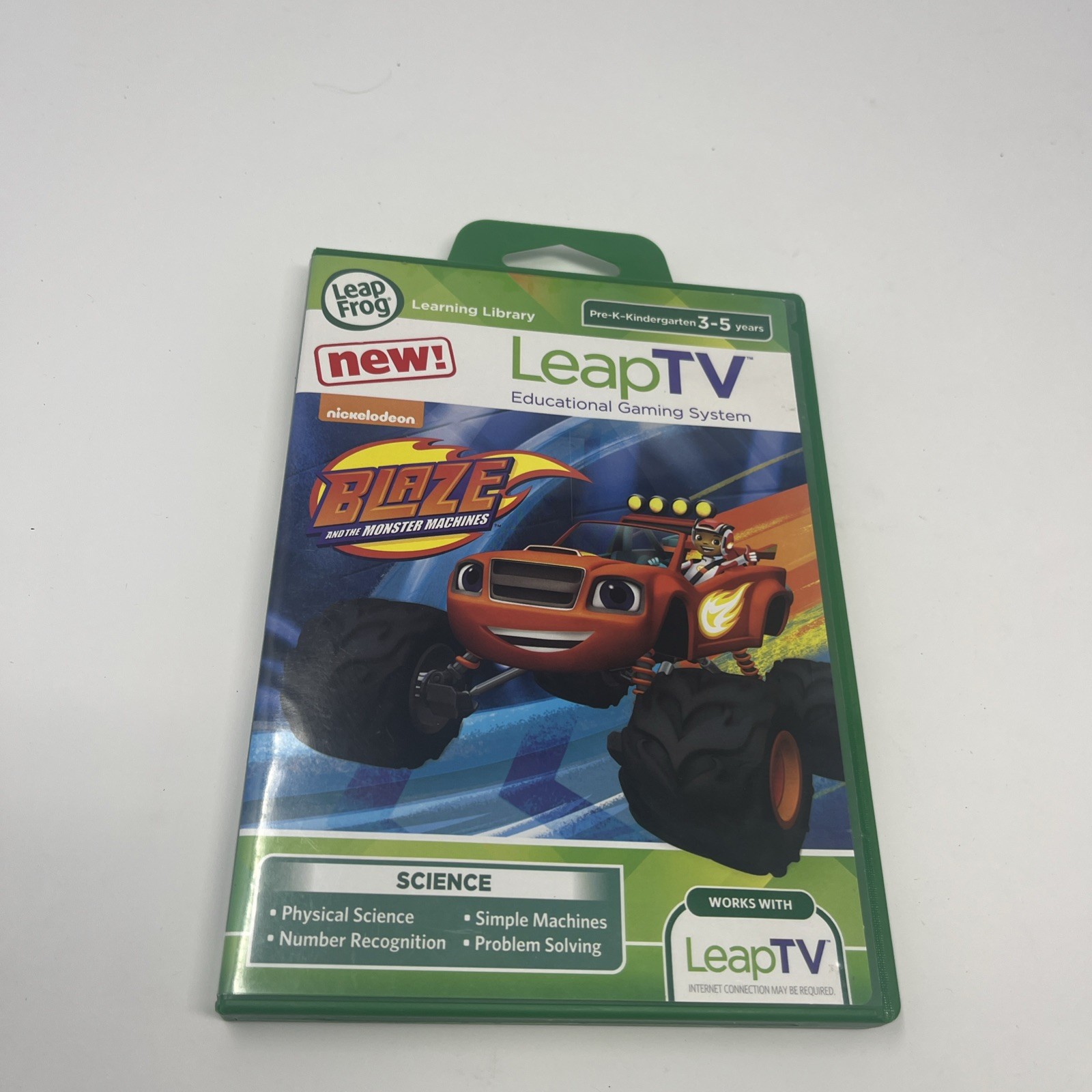 LeapFrog LeapTV Blaze and the Monster Machines Science Educational Game W Manual