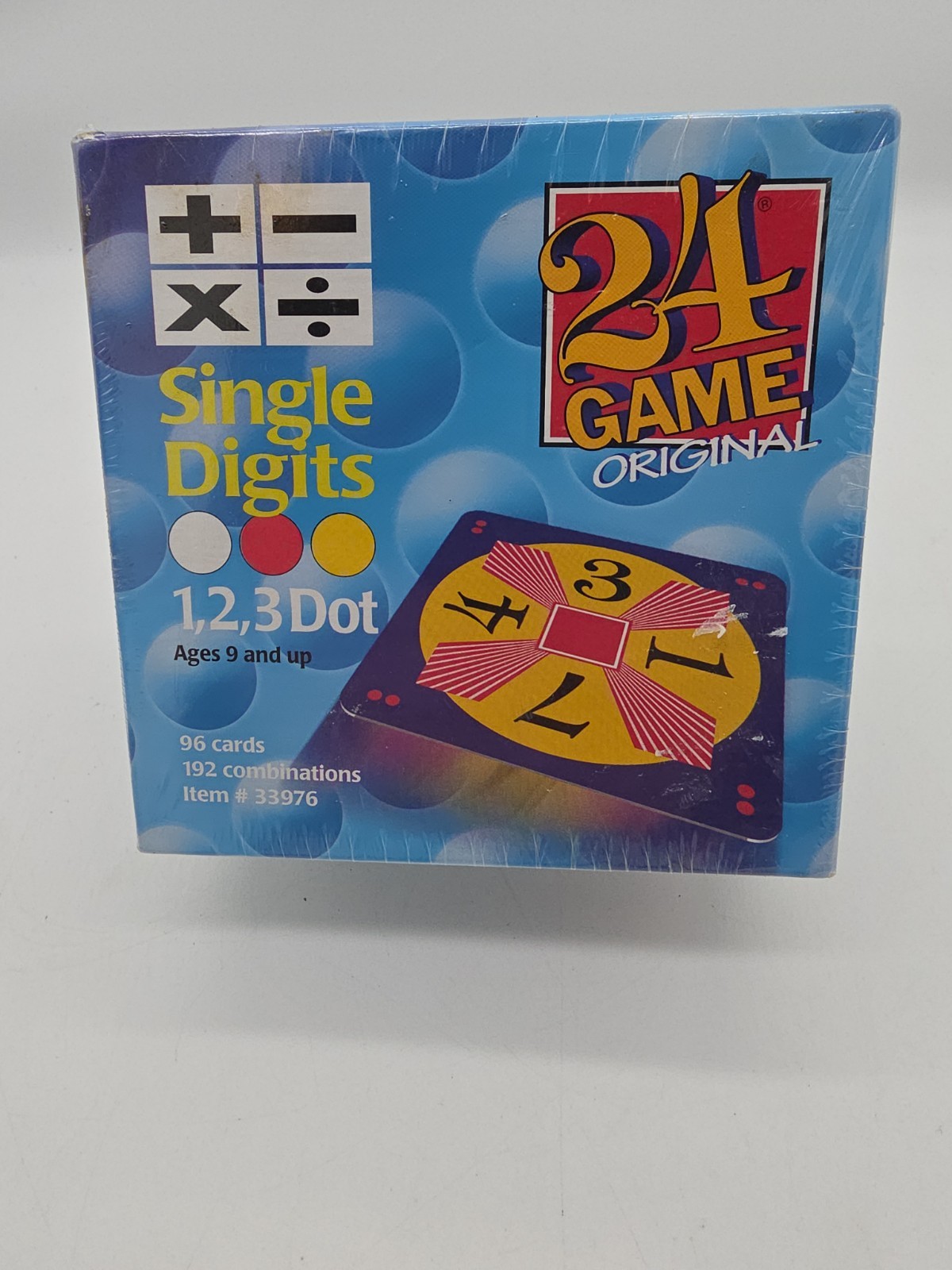 Single Digits 1,2,3 Dot 24 Game Original 96 Cards Brand New Sealed 2004 Vintage