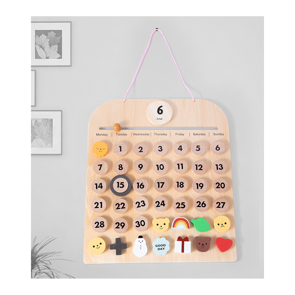 Wooden Magnetic Calendar – MONTESSORI PRACTICAL LIFE MATERIAL