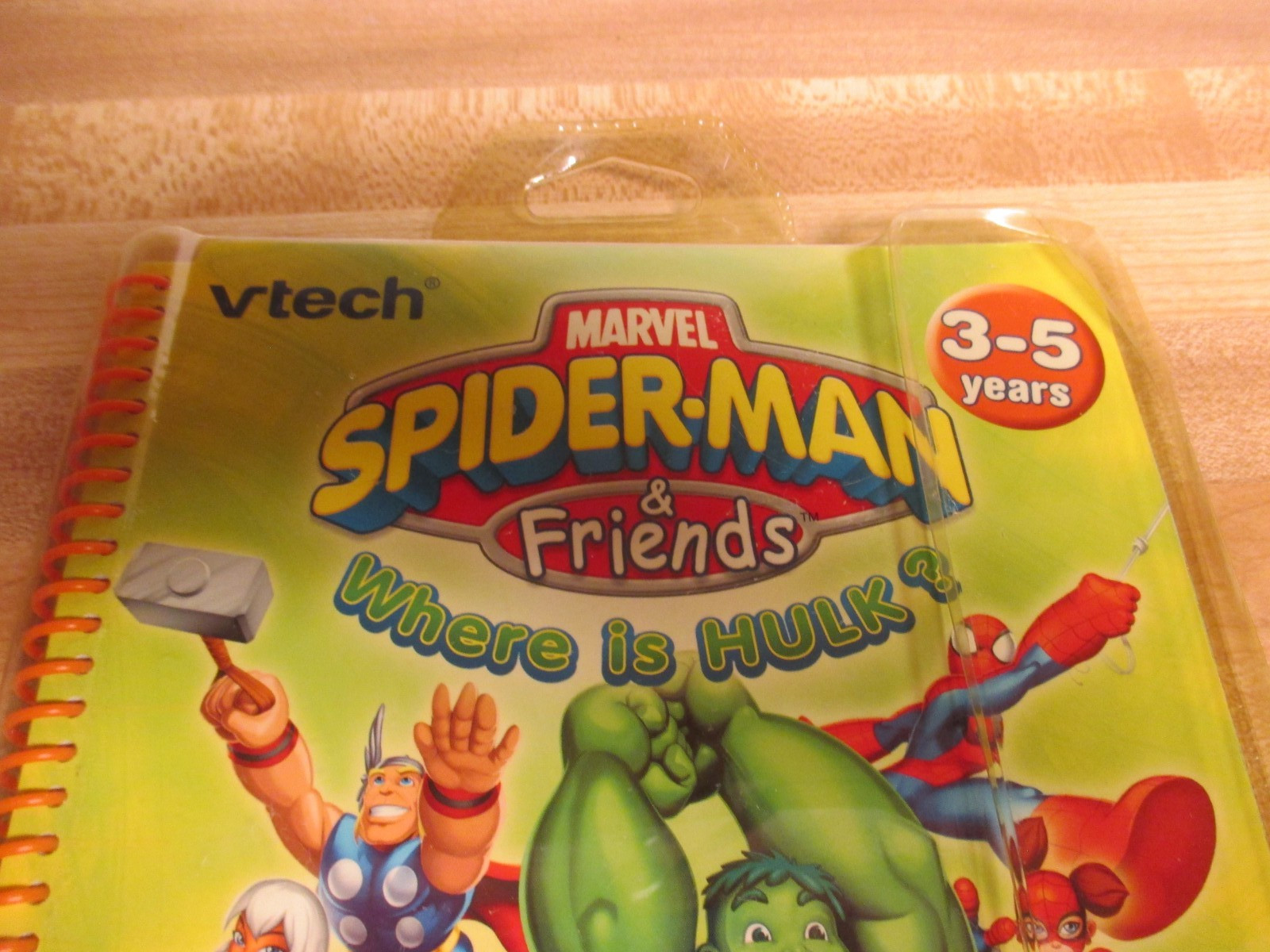 VTech VSmile SmartBook Marvel Spider-Man & Friends-Where Is Hulk? Game Cartridge