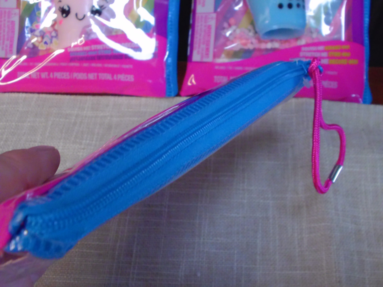 3 Taba Jelly Squeezeables PINK SHAKE AND BLUE CUP Squishy, SCENTED Squeeze Toy