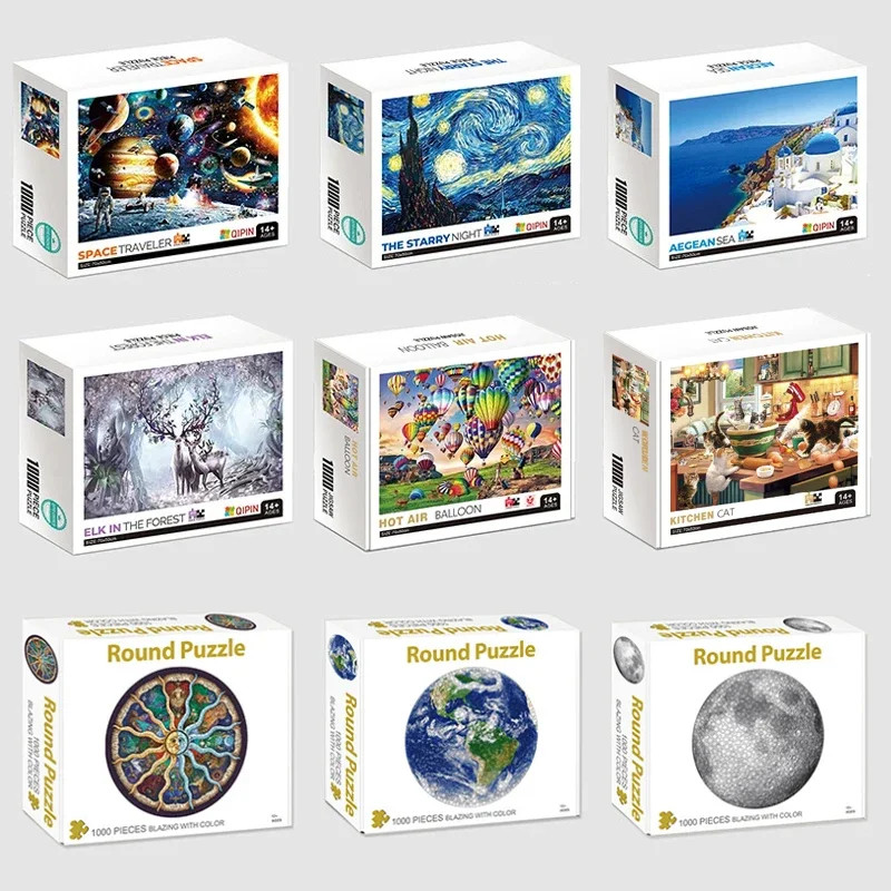 1000pcs World Famous Painting Puzzle – Stress Relief & Education