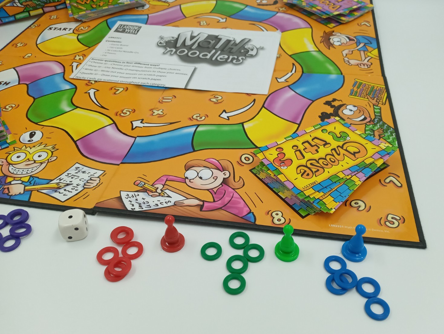 Math Noodlers Game, Grades 4-5 by Edupress- INCOMPLETE / MISSING Parts / Pieces