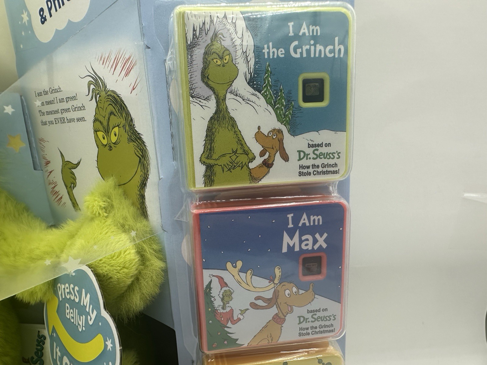 Little Tikes Story Dream Machine The Grinch Plush & 3 Books Dr Seuss Edition New