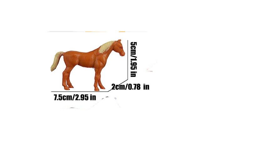 18 Pcs Plastic Miniature Pony Horse Toy Figurines Cake Toppers