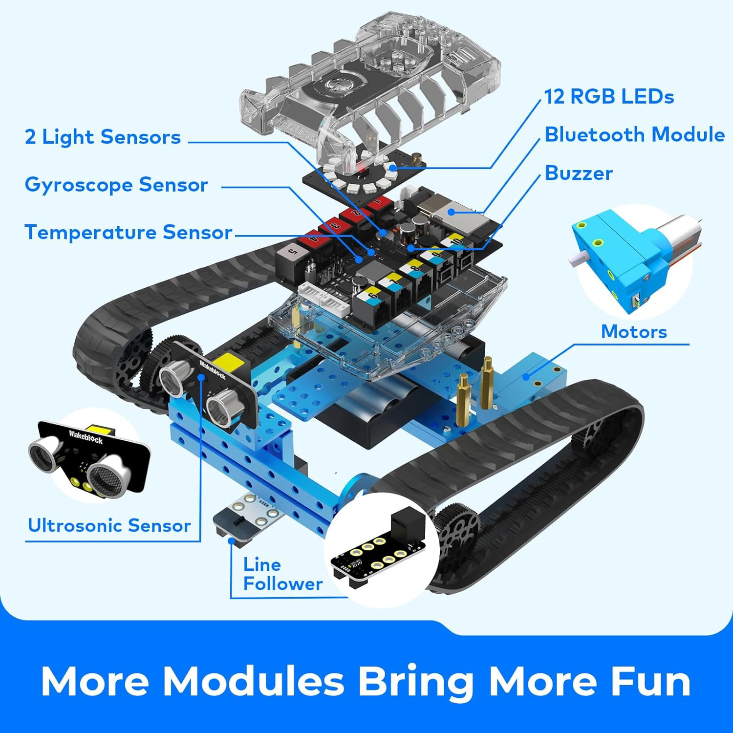 Mbot Ranger 3 in 1 Robotics for Kids Age 8-12, Coding Robot for Arduino Scratch