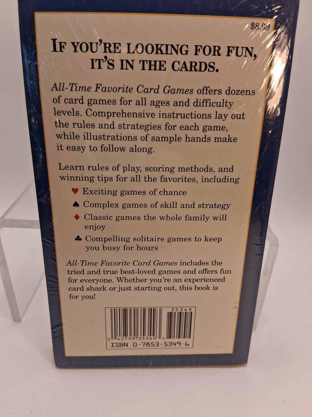 All-Time Favorite Card Games, More than 30 games. Paperback guide for cards*NEW*