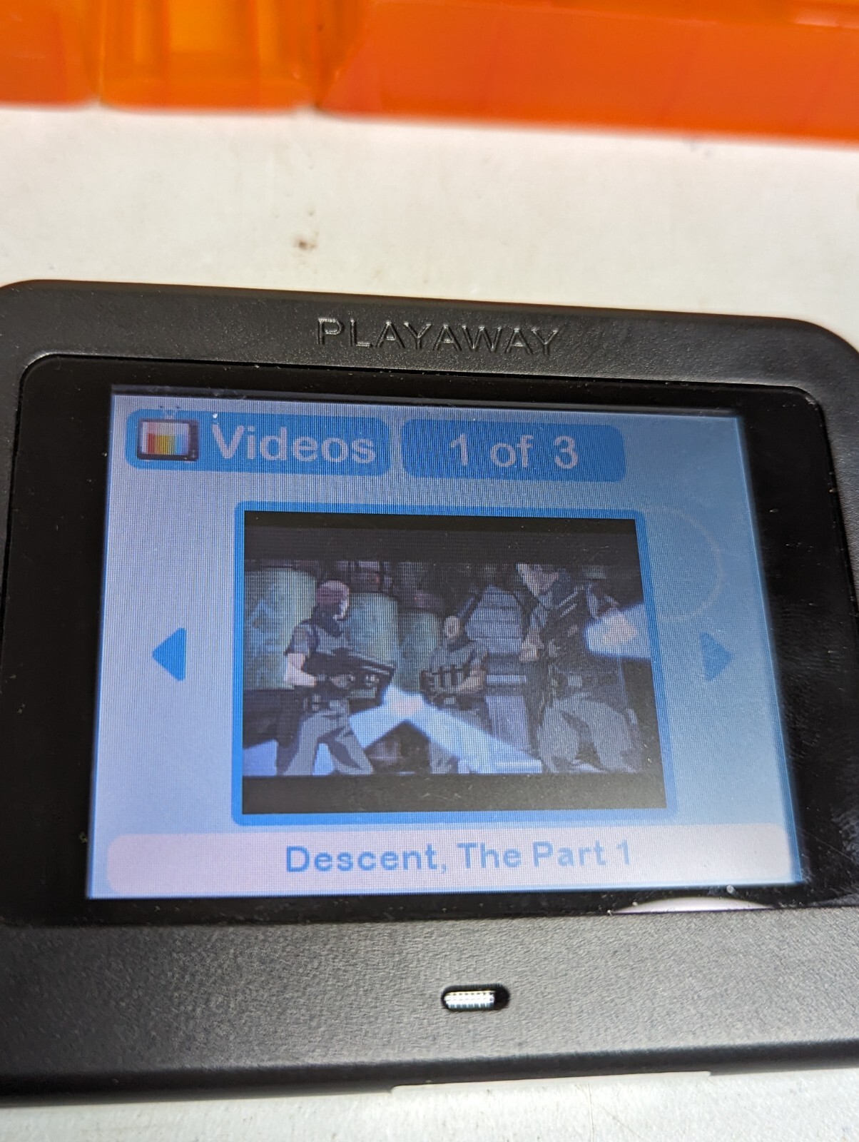 Playaway View Video Player G.I. JOE RENEGADES: THE DESCENT, RARE Collectible