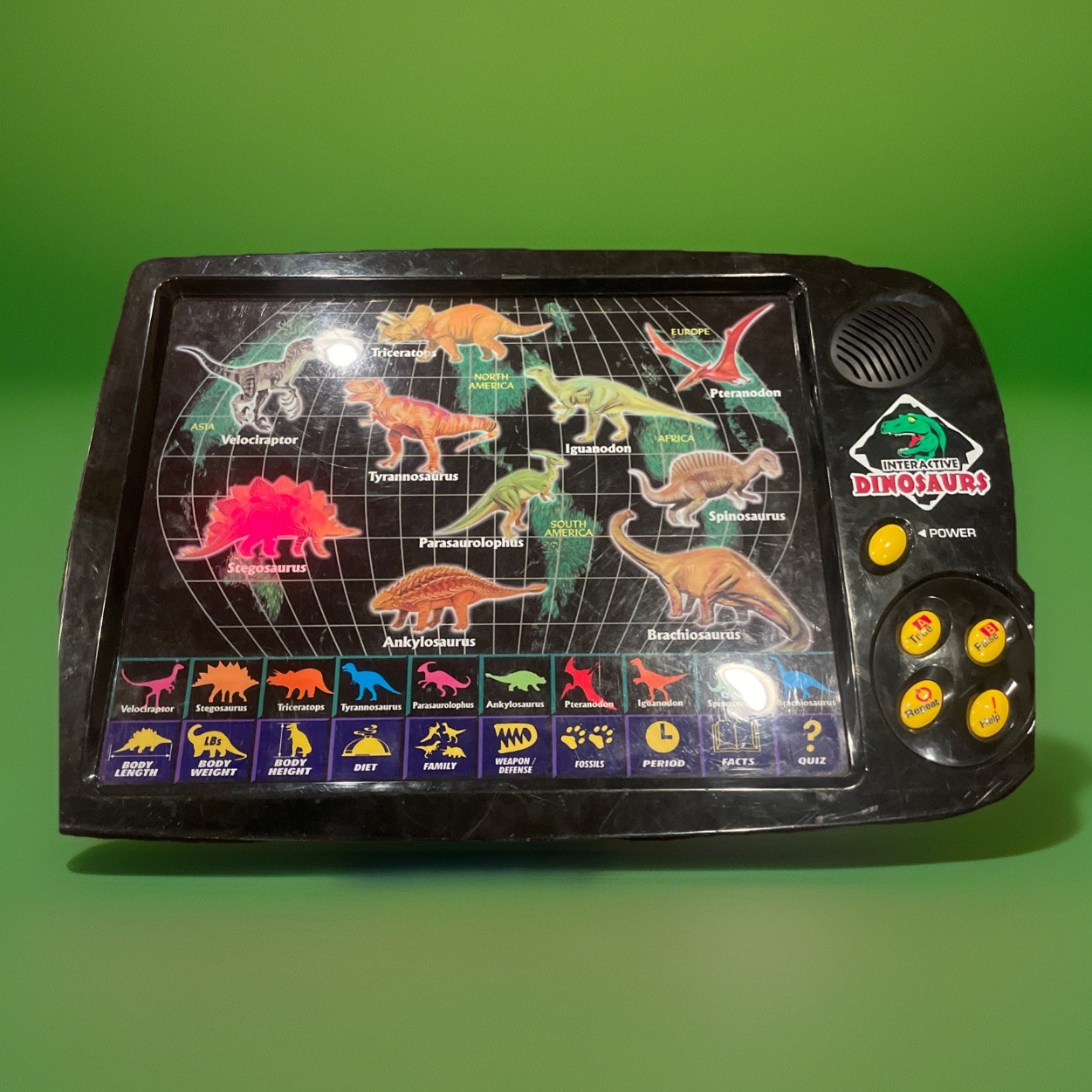 Interactive Amazing Dinosaurs Kids Learning Black Electronic Toy Working