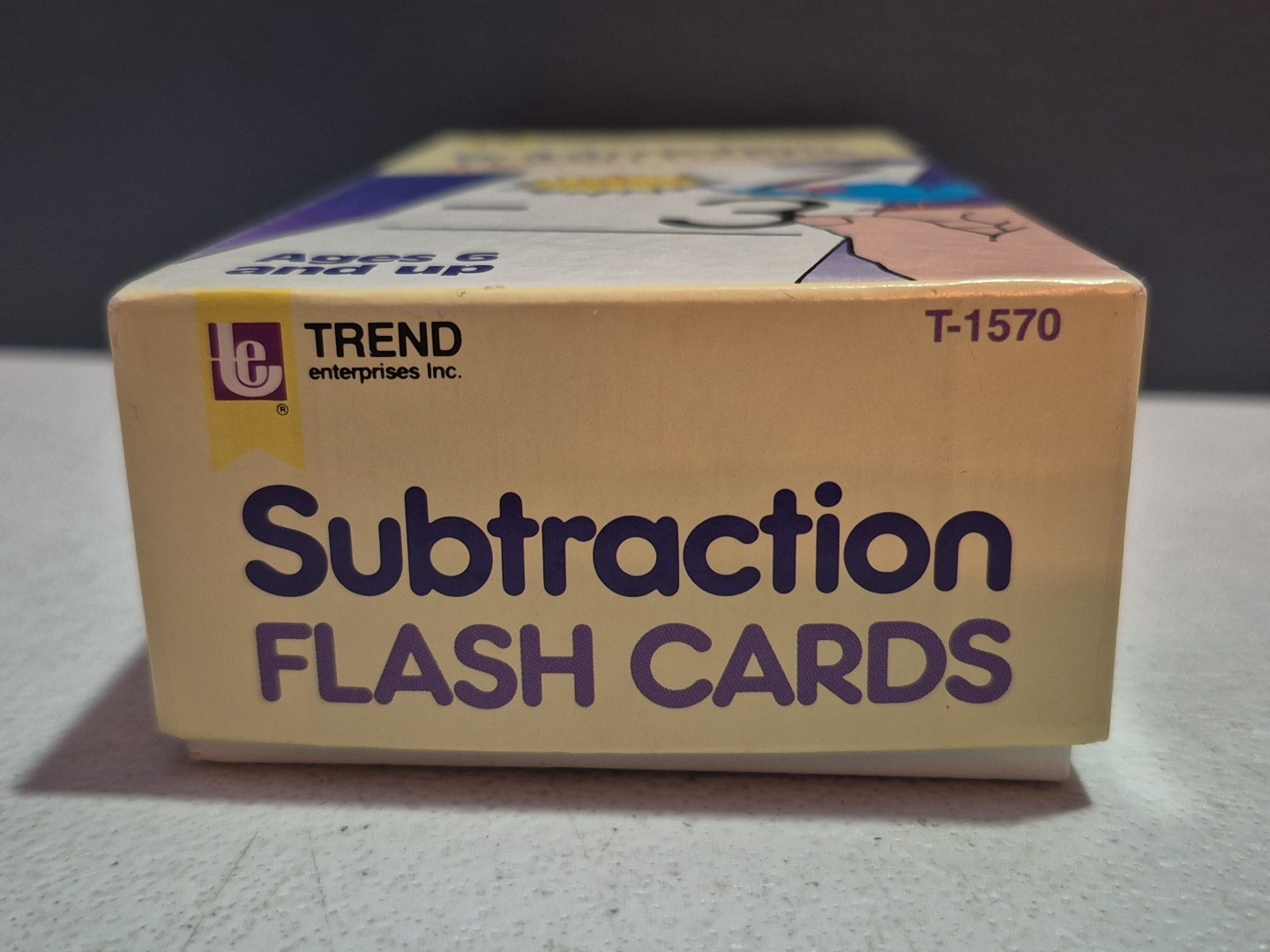 Trend Enterprises “Subtraction” Flash Cards – Complete 91 Cards Total