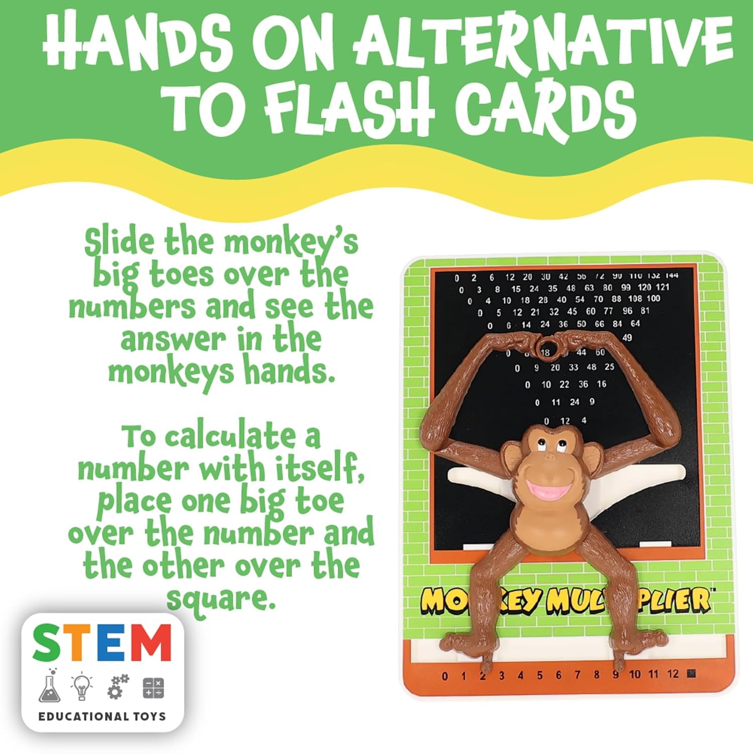 Monkey Multiplier Learning Toy Multiplication Table Chart Game Hands-On Practice